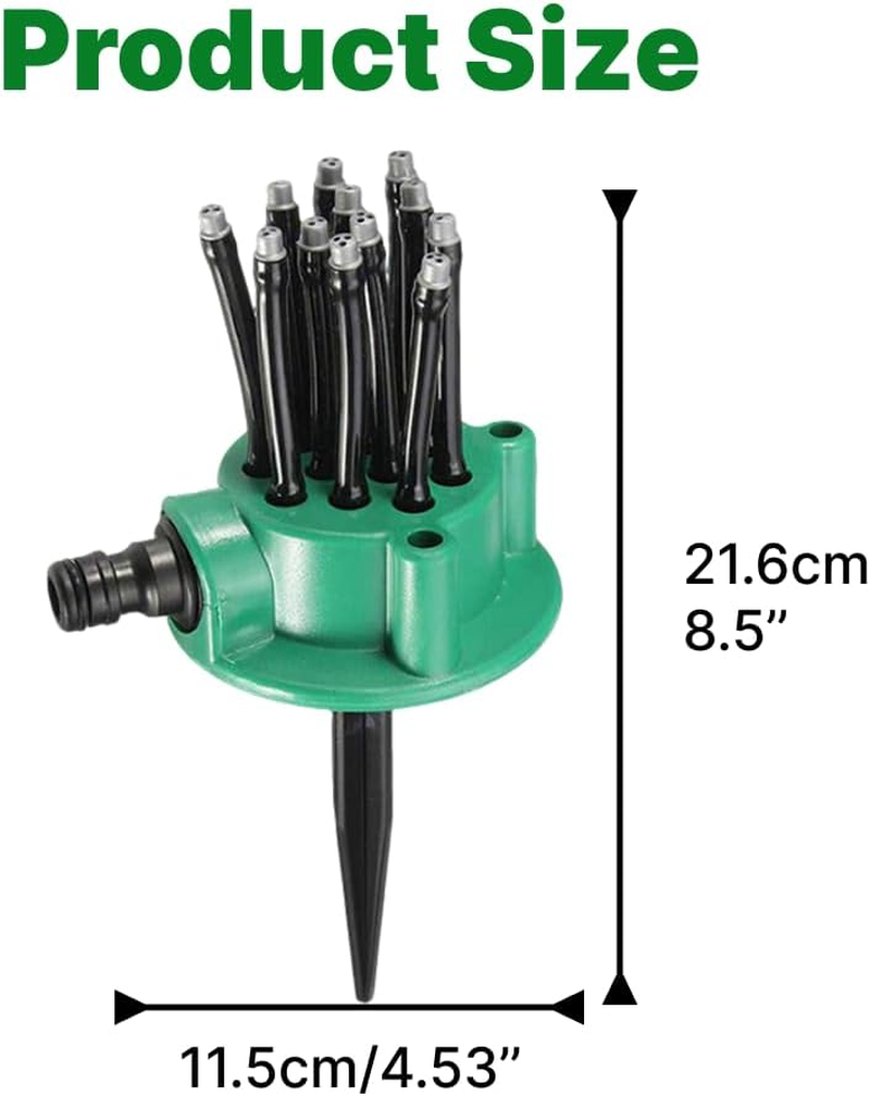 360&deg; Multifunctional Automatic Garden Sprinkler &ndash; Adjustable Rotating Watering Nozzle for Lawn, Garden & Agricultural Irrigation image number 3