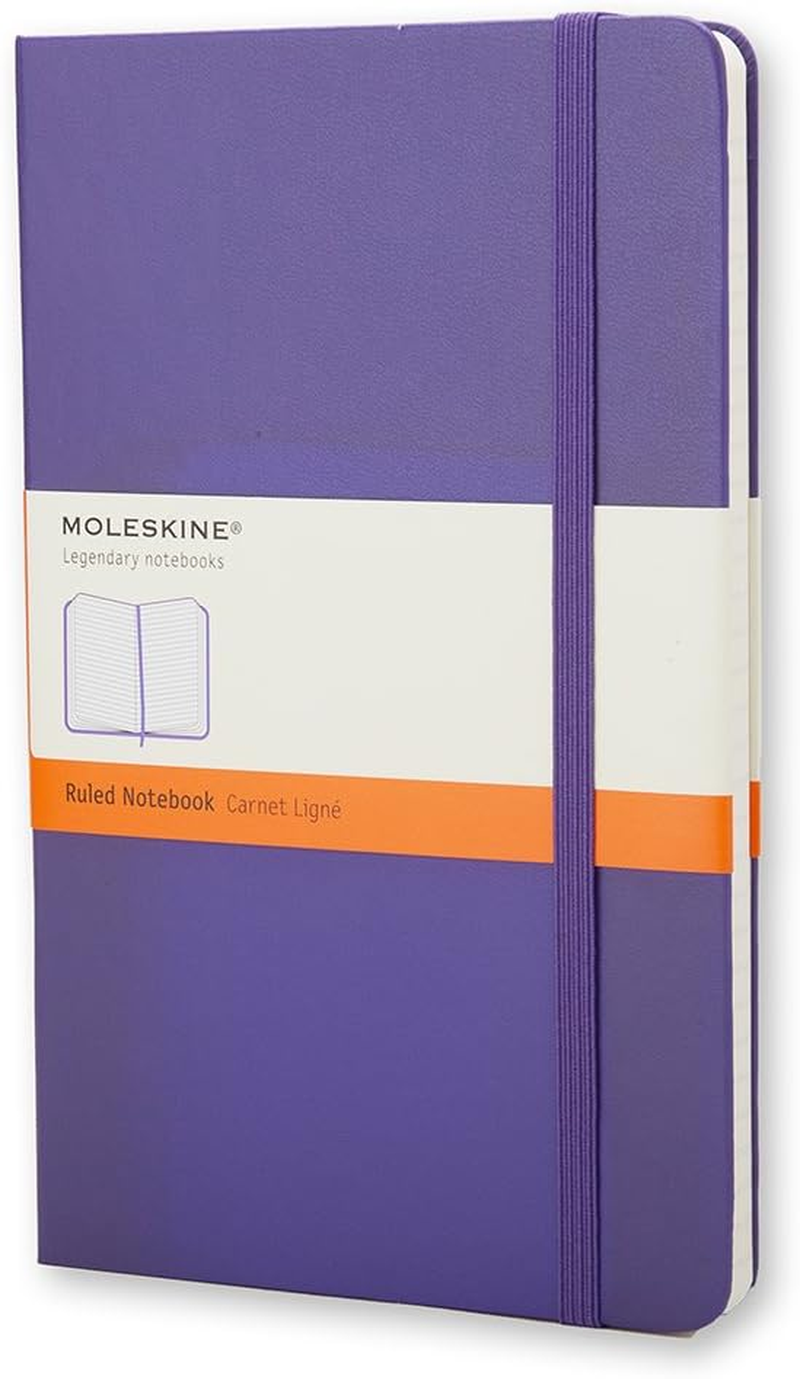 Moleskine Classic Hard Cover Plain Notebook, Reef Blue, Large