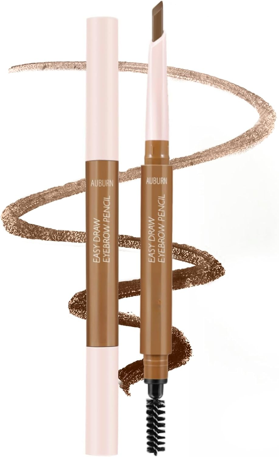 Okerker Brown Dual-Ended Eyebrow Pencil - Waterproof, Smudge-Proof Brow Liner with High Pigment, Smooth Glide Formula, Built-In Sharpener#06