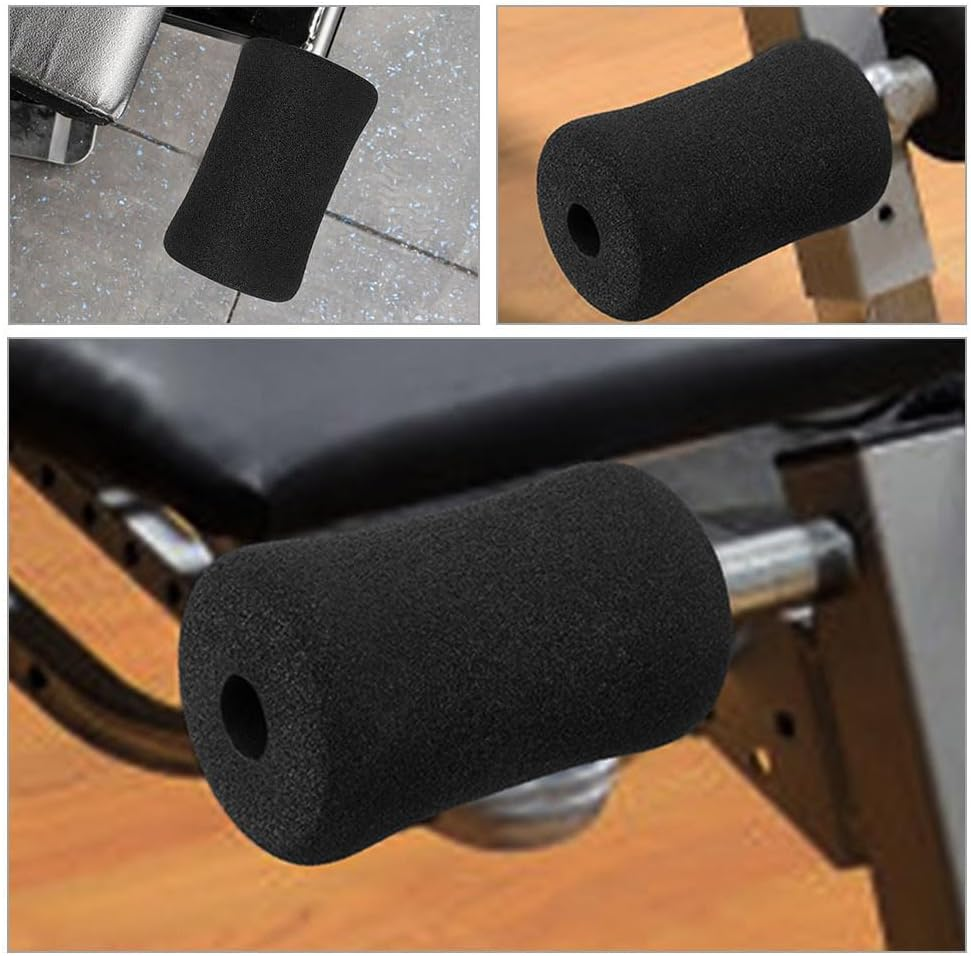 BESPORTBLE 6Pcs Black Foam Foot Pads for Leg Extension Weight Bench, Universal Sponge Covers for Home Gym Workout Bench, Protects Ankles and Legs from Pressure and Friction image number 6