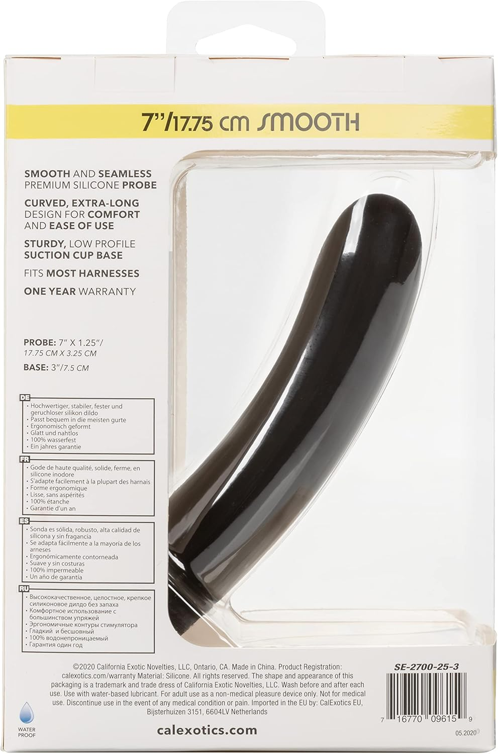 Calexotics Boundless Silicone 7-Inch Smooth Probe image number 4