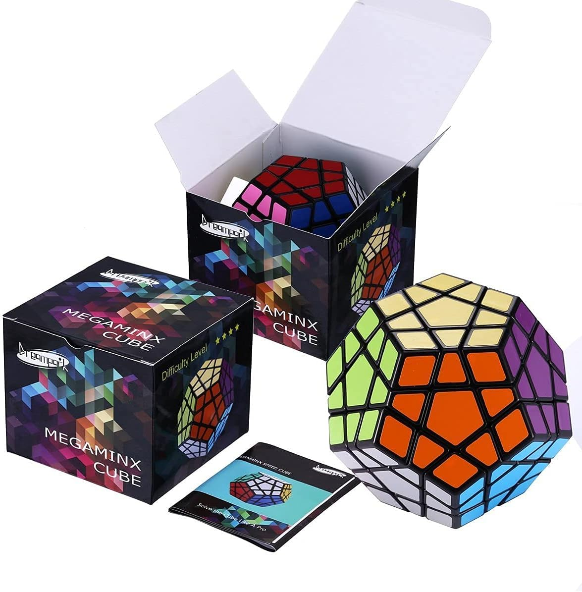 Dreampark 3X3 Megaminx Speed Cube Puzzle Toy, Black image number 1