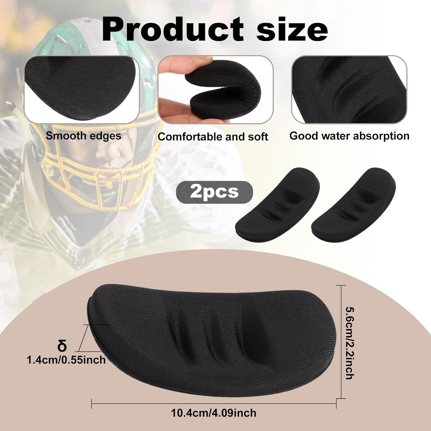 2Pcs Softball Fielder'S Facemask Chin Cup, Maximum Protection Catchers Mask Chin Pad Replacement Baseball Softball Face Guard Helmet Padding for Men Women Teens Youth & Adult