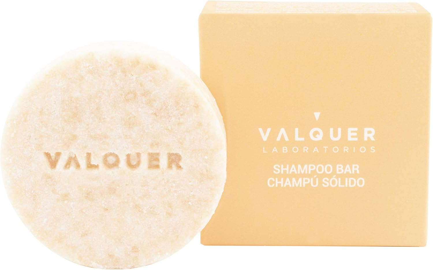 Valquer Shampoo Bar, Sulfates Free, Soap Free, No Plastics, 100% Vegan and Cruelty-Free - Zero Waste & Eco-Friendly 50 Gr (All Types Hair). Foaming Effect
