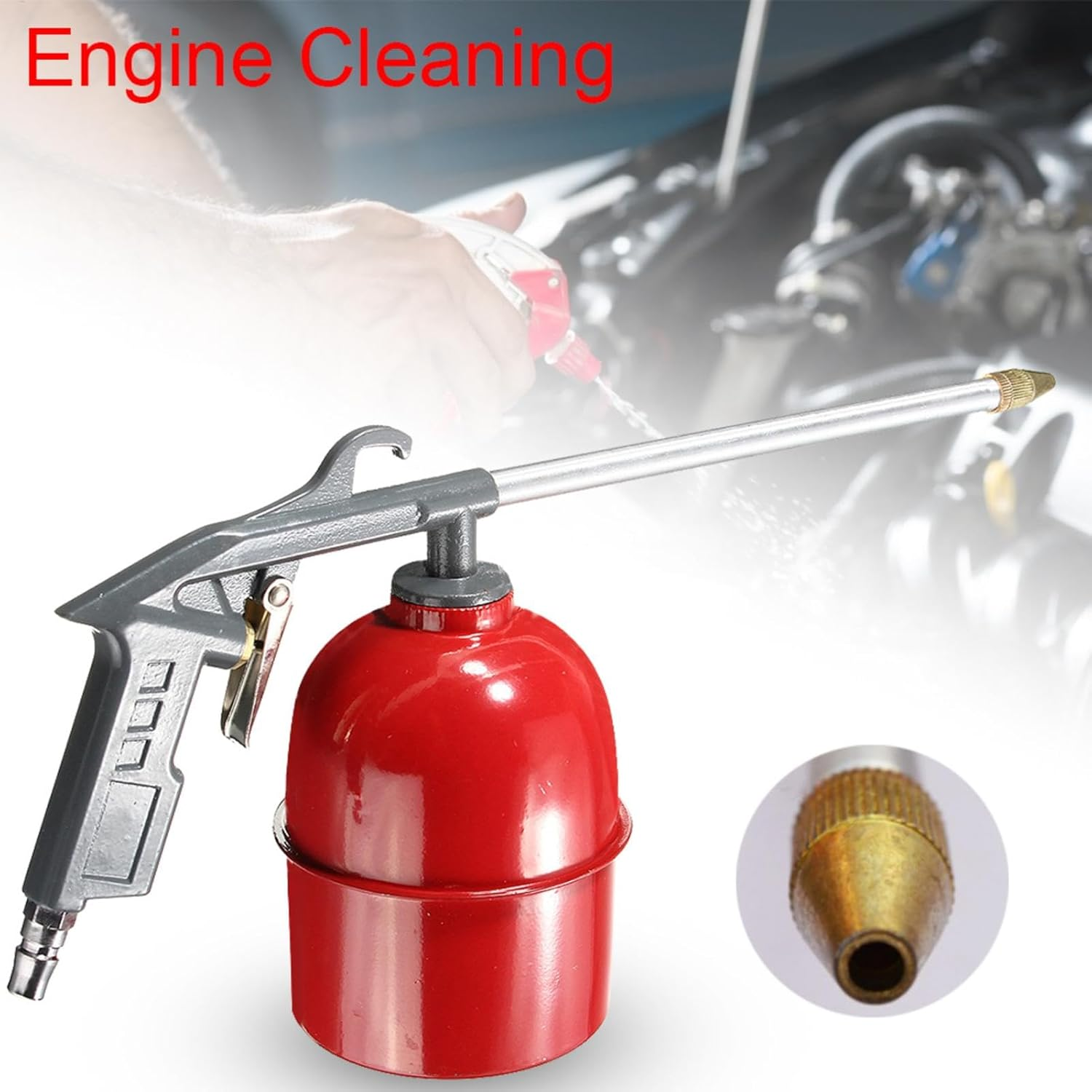 Car Engine Cleaning Guns - Automotive Cleaning Tool, Oil Channel Sprayer | Engine Degreasing Spray Nozzle Tool, Car Engine Adjustable Wash Hose Oil Channel Guns, Sprayer for Car Engine Care image number 6