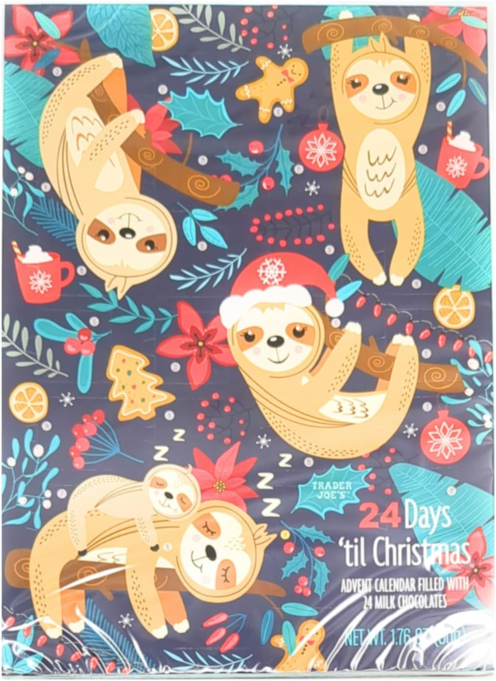 Set of 4 Chocolate Advent Calendars 2023 Trader Joes 24 Day Countdown to Christmas Bundle of 4 Calendars image number 2