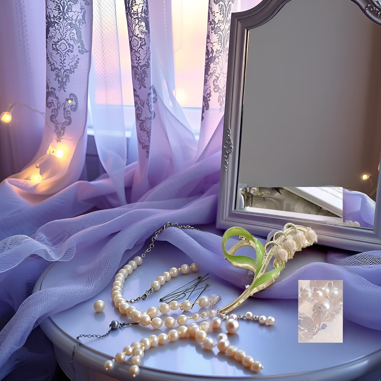 Tulip Hair Clips Large Non-Slip Hair Clips Strong Hold Hair Accessories for Women Girls Hair Clips image number 4