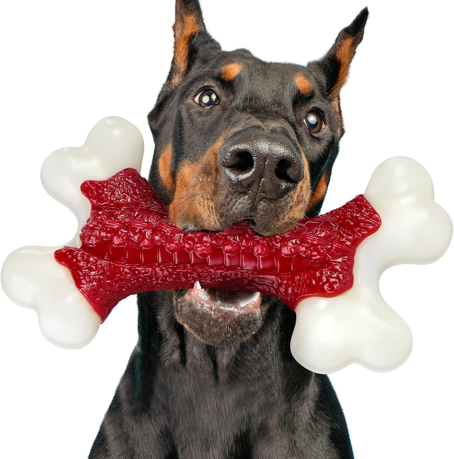 Kseroo Tough Dog Toys, Toys for Aggressive Chewers Large Breed, Chew Dogs, Bone Toy Nylon Durable Dogs Extreme Indestructible image number 3