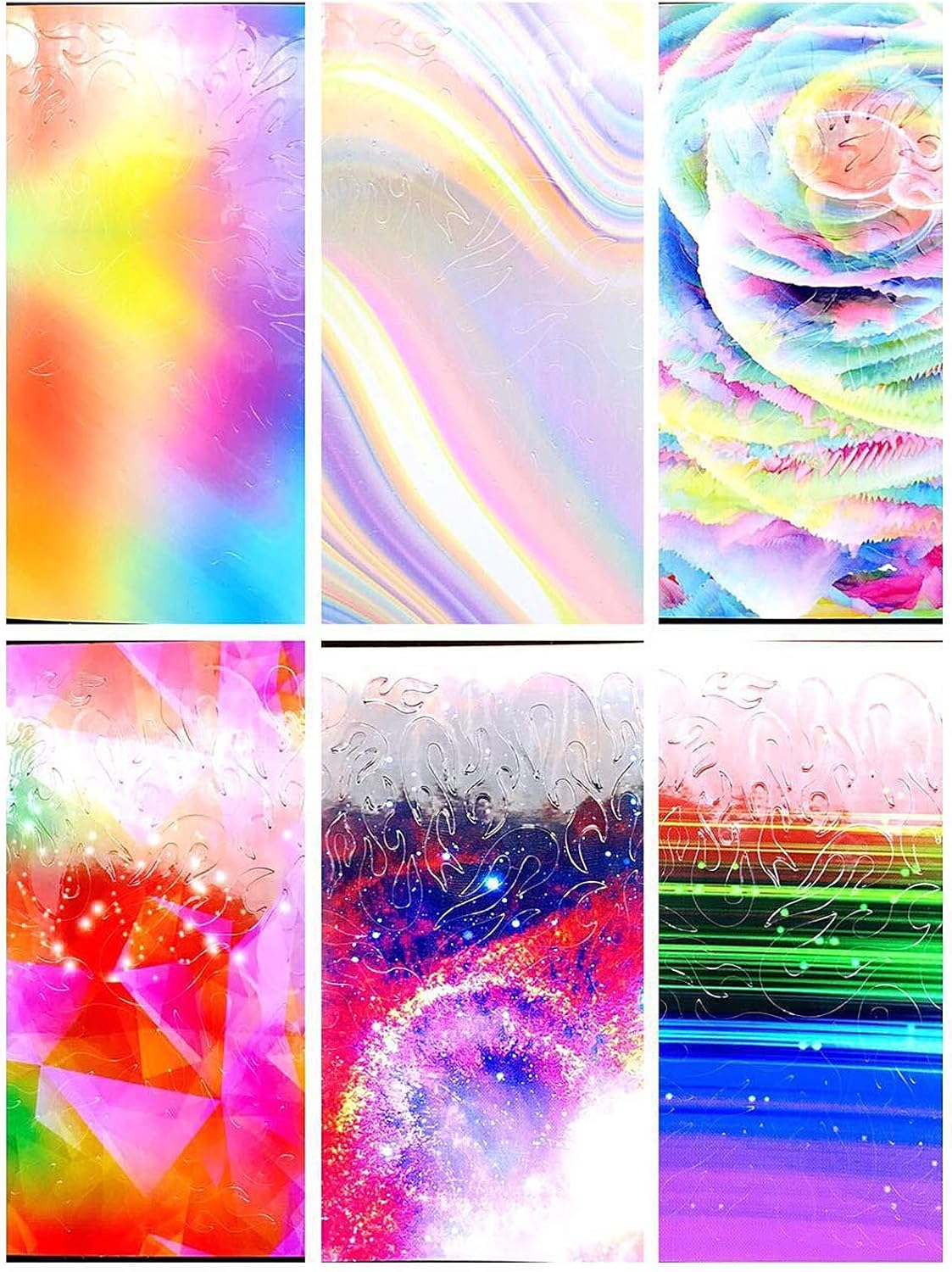 Colorful Elegnail Stickers Self-Adhesive Decoration for Nail Salon Home image number 1