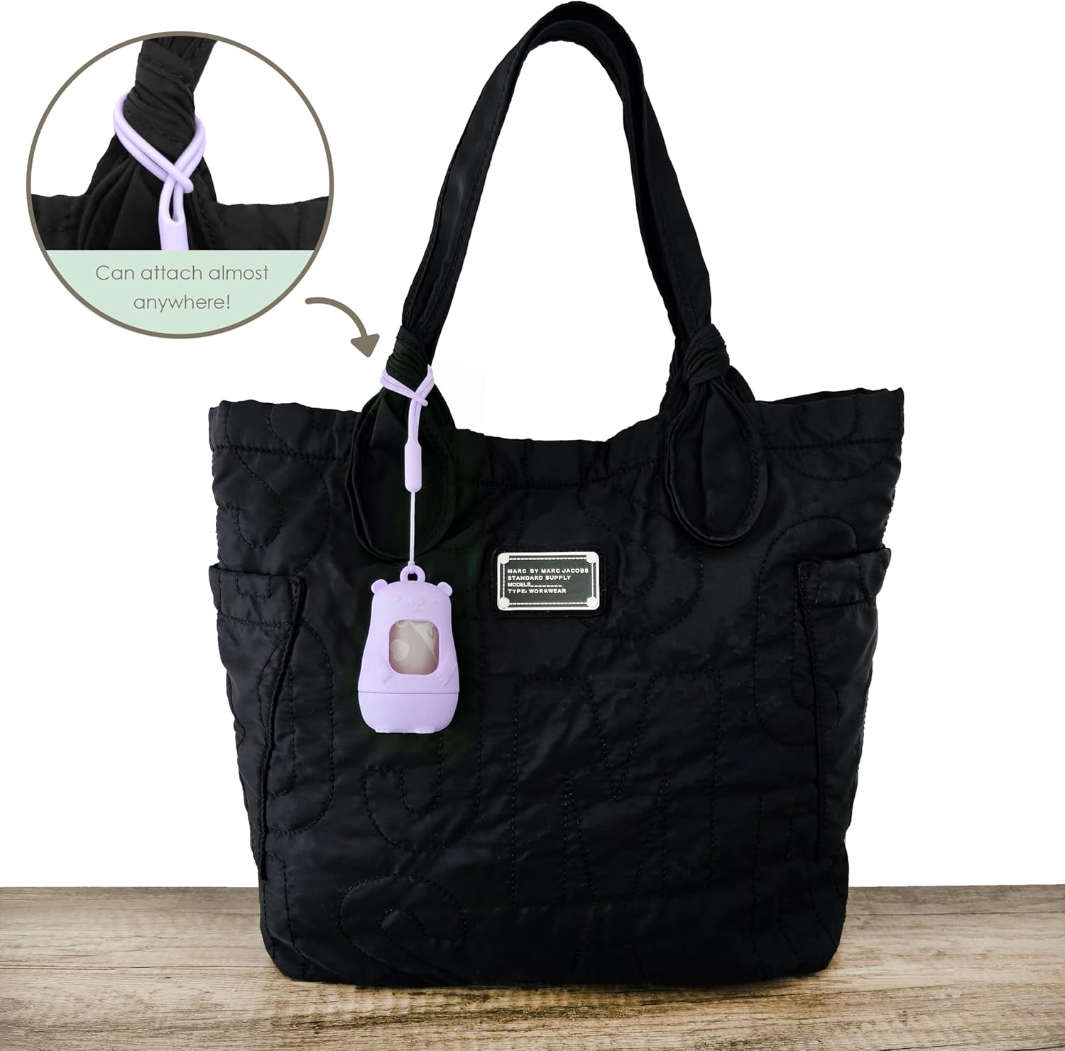 NEW Moodie Disposable Diaper Bags Dispenser COMBO PACK |105 LAVENDER SCENTED Baby Poop Bags TOTAL & 1 Diaper Disposal Bag Dispenser | Dirty Diaper Trash Bags on the Go image number 3