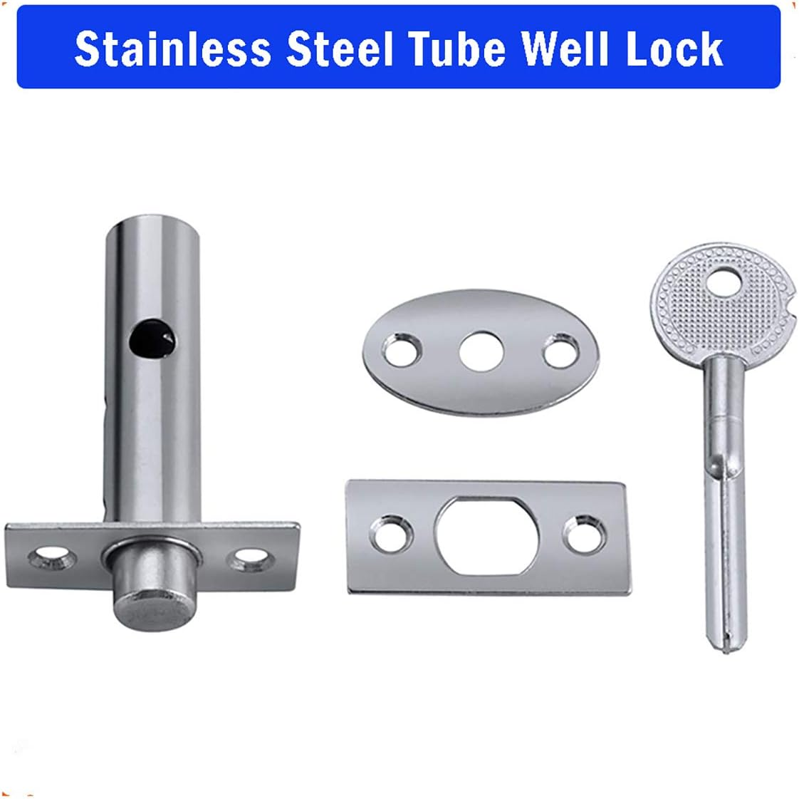 1/2X Security Door Bolts with Star Key Strong Security Dead Lock for Doors and Windows