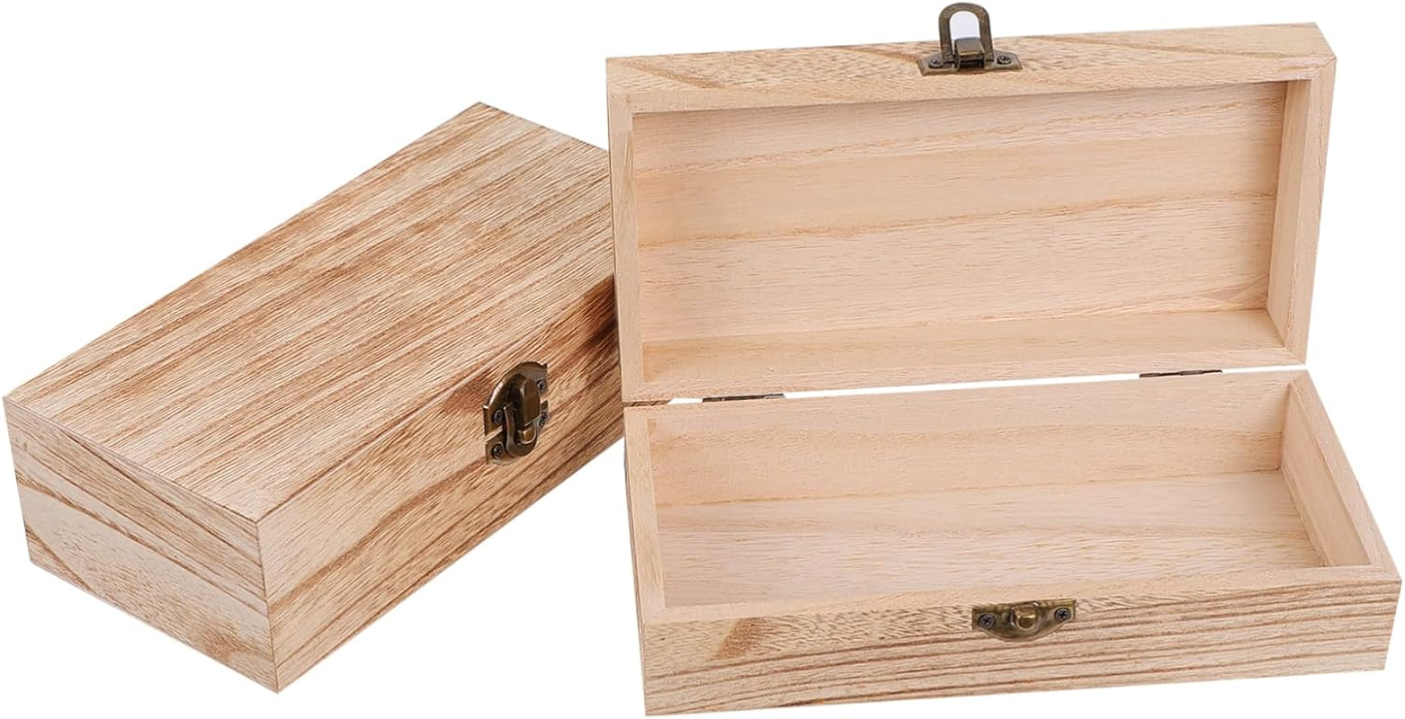 Solid Wood Storage Boxes Christmas Boxes Small Jewelry Packing Retro Design image number 2