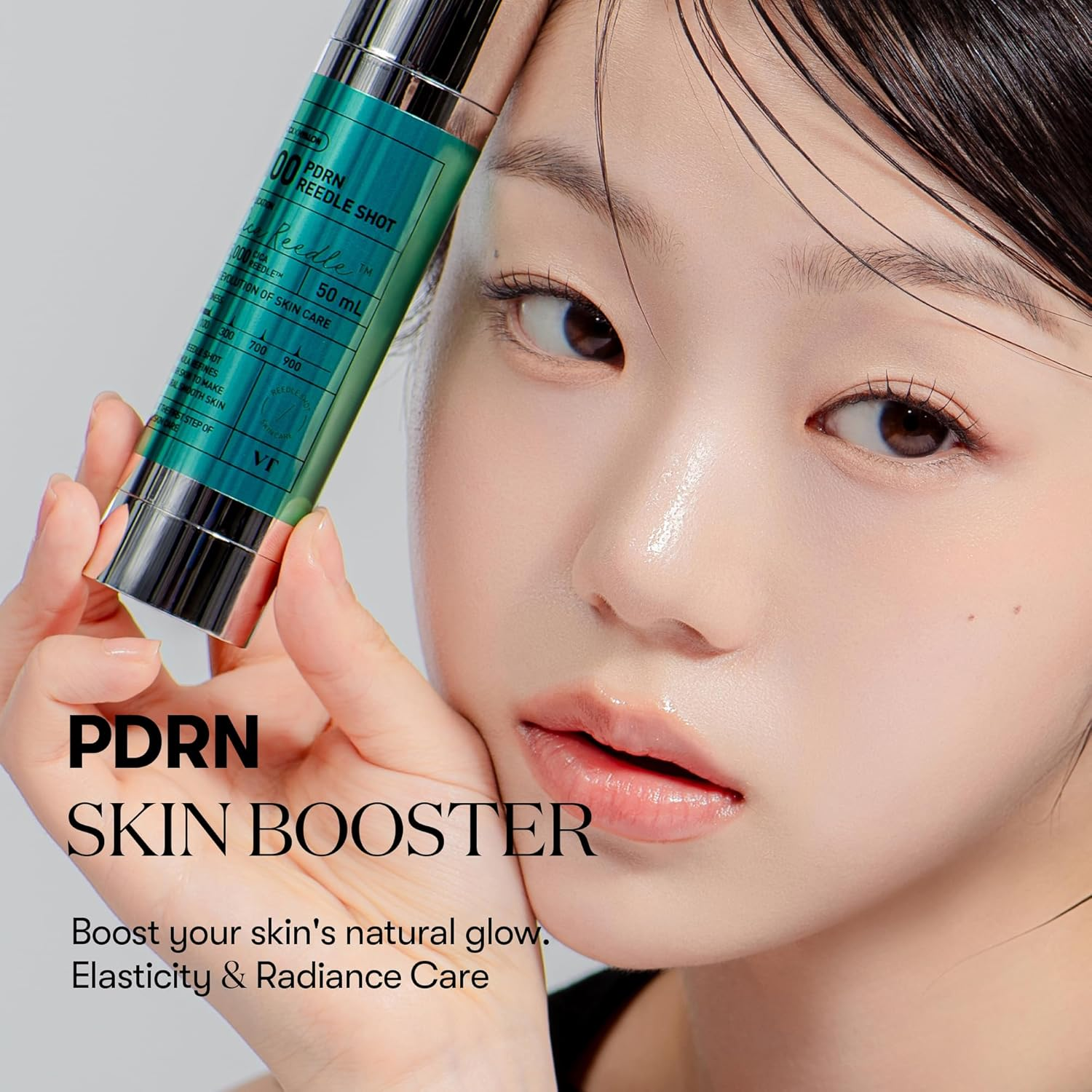 VT COSMETICS PDRN Reedle Shot 100, Spicule Microneedling Serum, Vegan PDRN, Centella Asiatica, Hyaluronic Acid, Exfoliating & Plumping for Glass Skin, Korean Liquid Skin Booster 1.69 Fl Oz (50Ml) image number 2