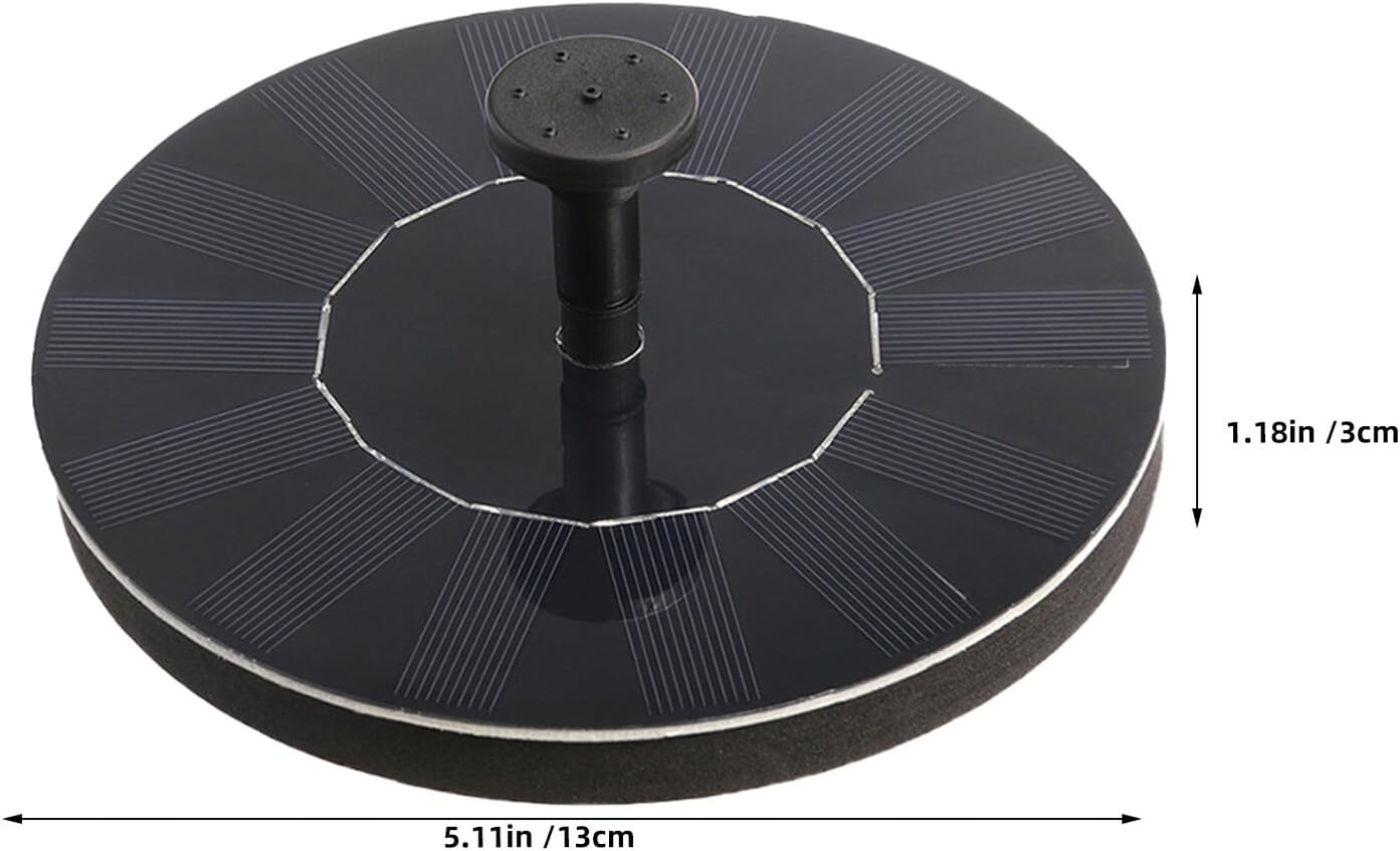 Solar Powered Floating Fountain Pump Compact Design for Small Ponds and Bird Baths Solar Garden Water Feature with Smart Circulation and Oxygenation Easy Outdoor Installation image number 2