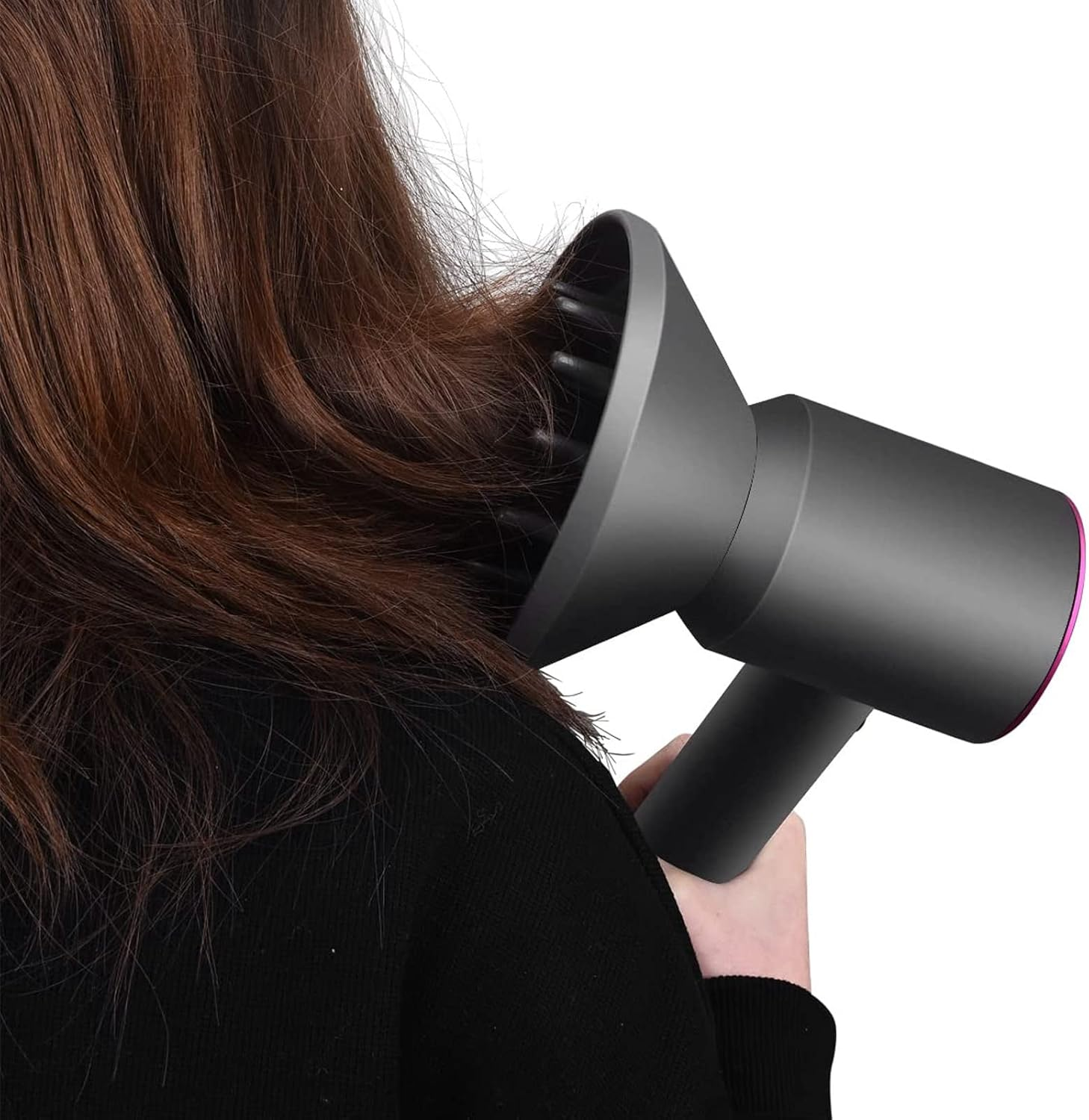 Professional Universal Hair Diffuser Attachment for Hair Dryers, Quick Blow Dry Air Nozzle Made of Heat PA66, Reducing Frizz for All Hair Types image number 4