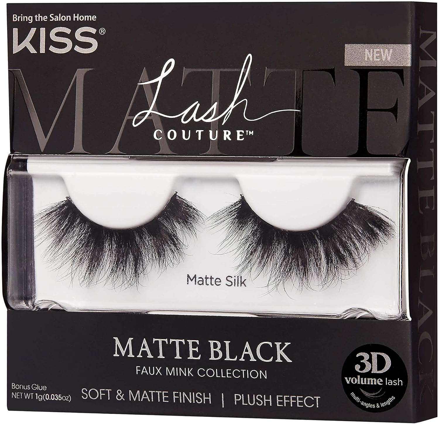 KISS Lash Couture Matte Black Faux Mink Collection 01 image number 6