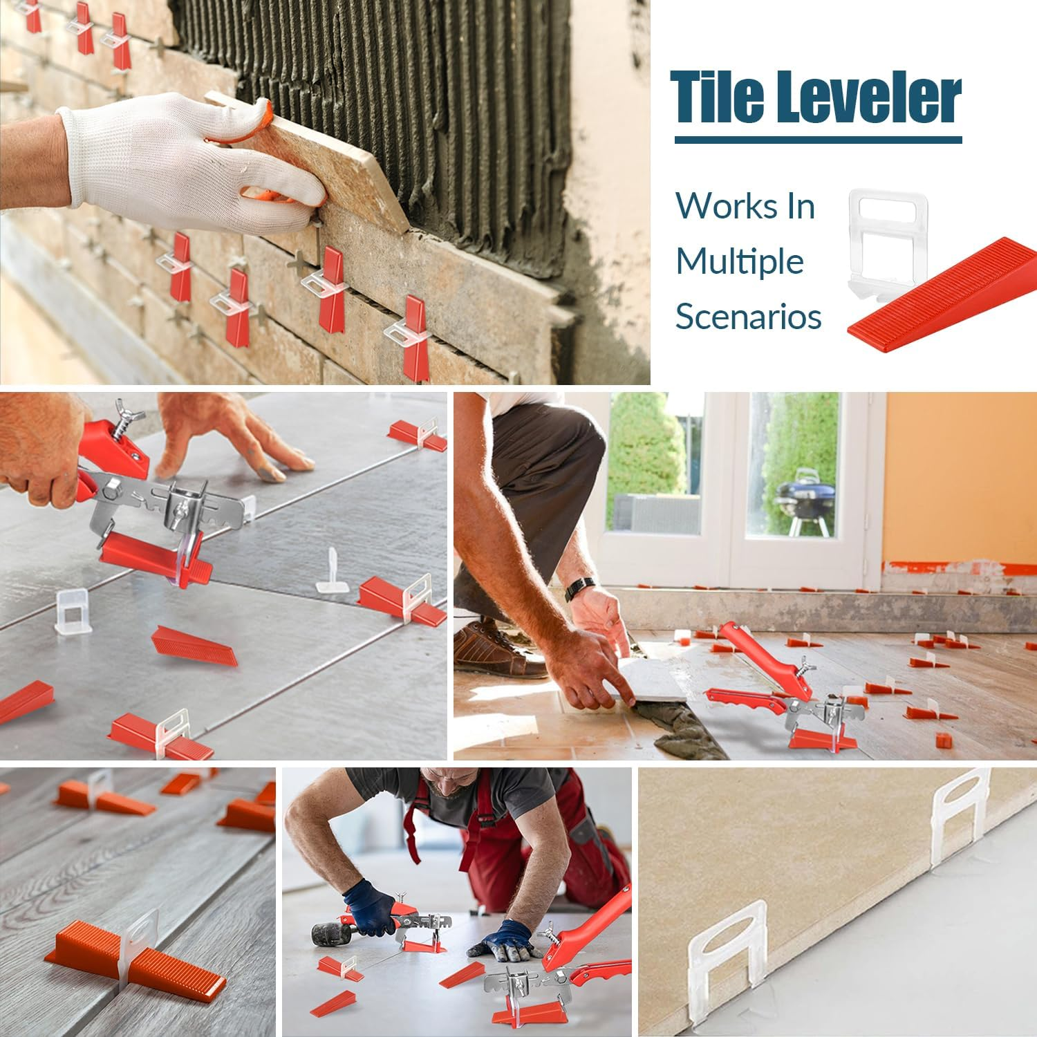 Pack of 700 Tile Levelling System 3 Mm Tile Wedges Levelling System Tiles Wedges Levelling System Tiles for Tiles Wall Tiles Floor Tiles image number 6