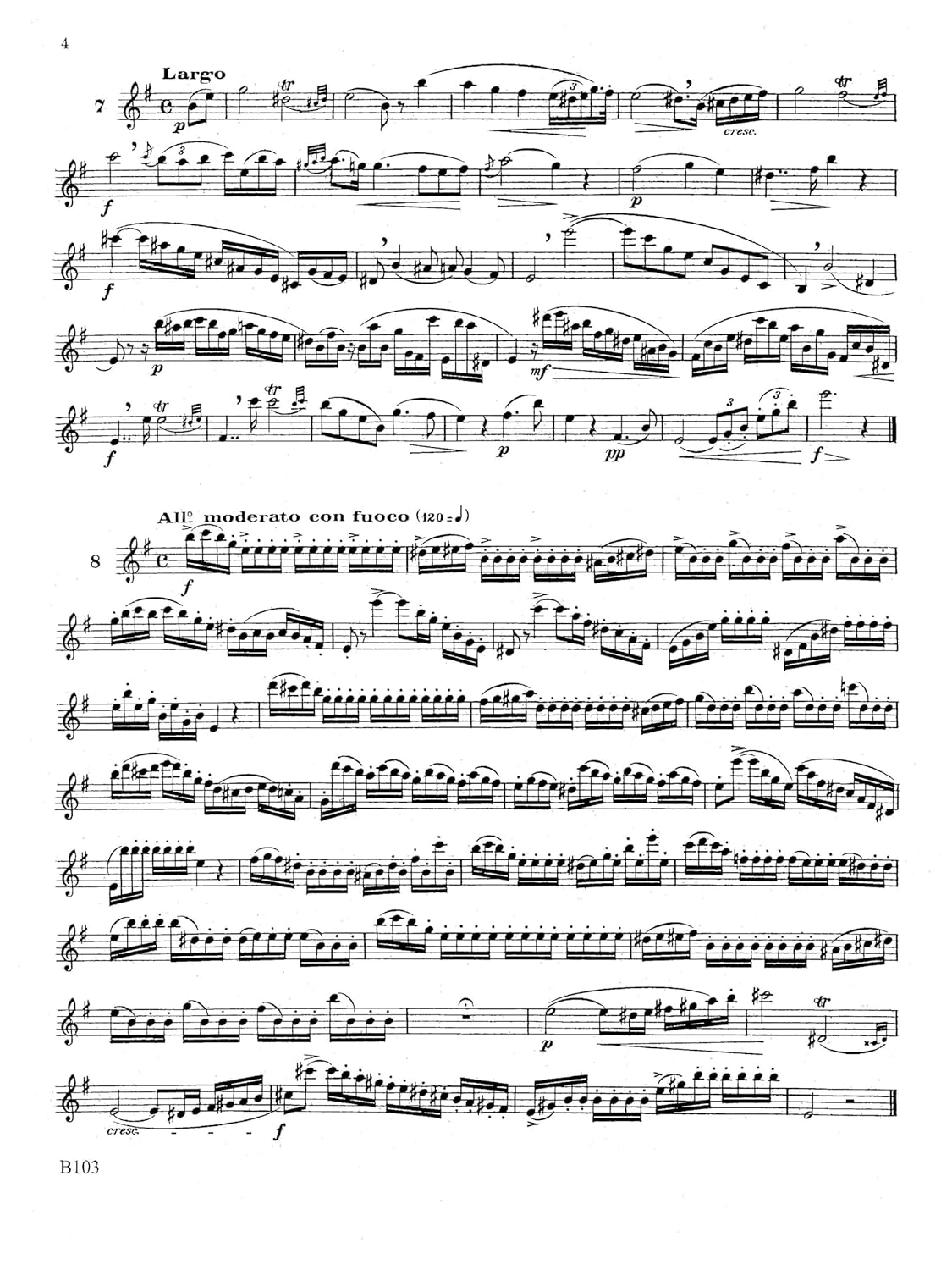 48 Famous Studies, (1St and 3Rd Part): Oboe - Melodious Etudes with Oboe and Saxophone Sheet Music - Oboe and Saxophone Duet Book with 3 Duos Concertants image number 6