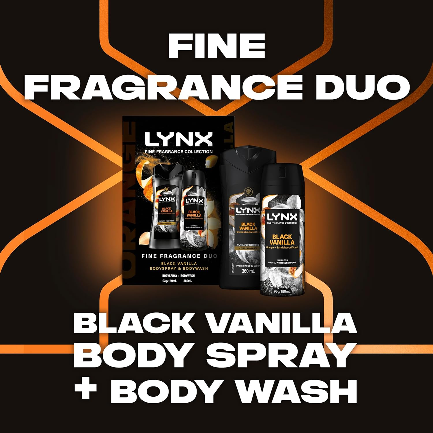 LYNX Giftset Duo Black Vanilla R25 510 ML image number 4
