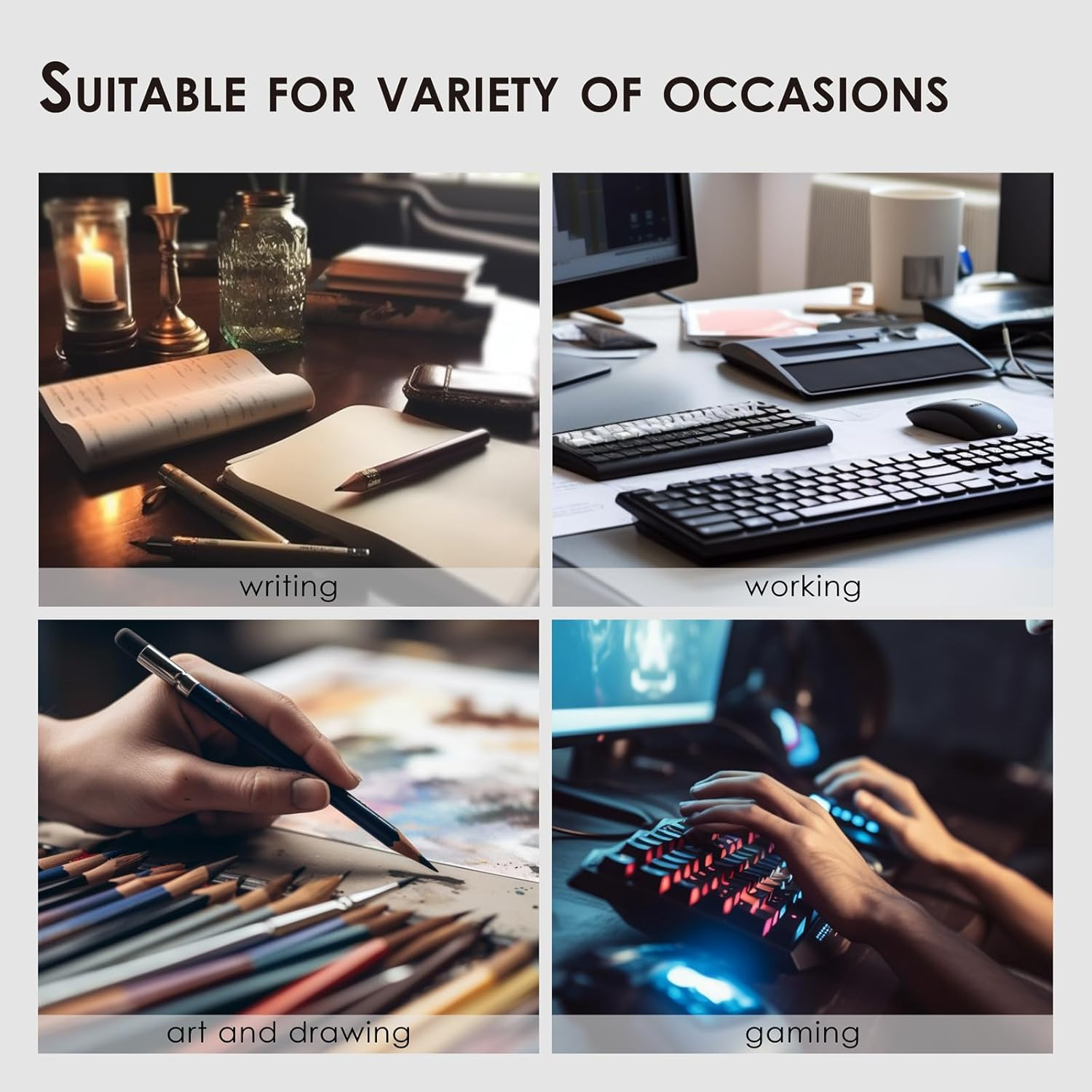 Cork Desk Mat - Dual-Sided Desk Pad for Office and Home - Desk Organization and Accessories - Ideal for Large Mouse Pad and Desk Mats on Top of Desks(Brown,36"X 17") image number 2