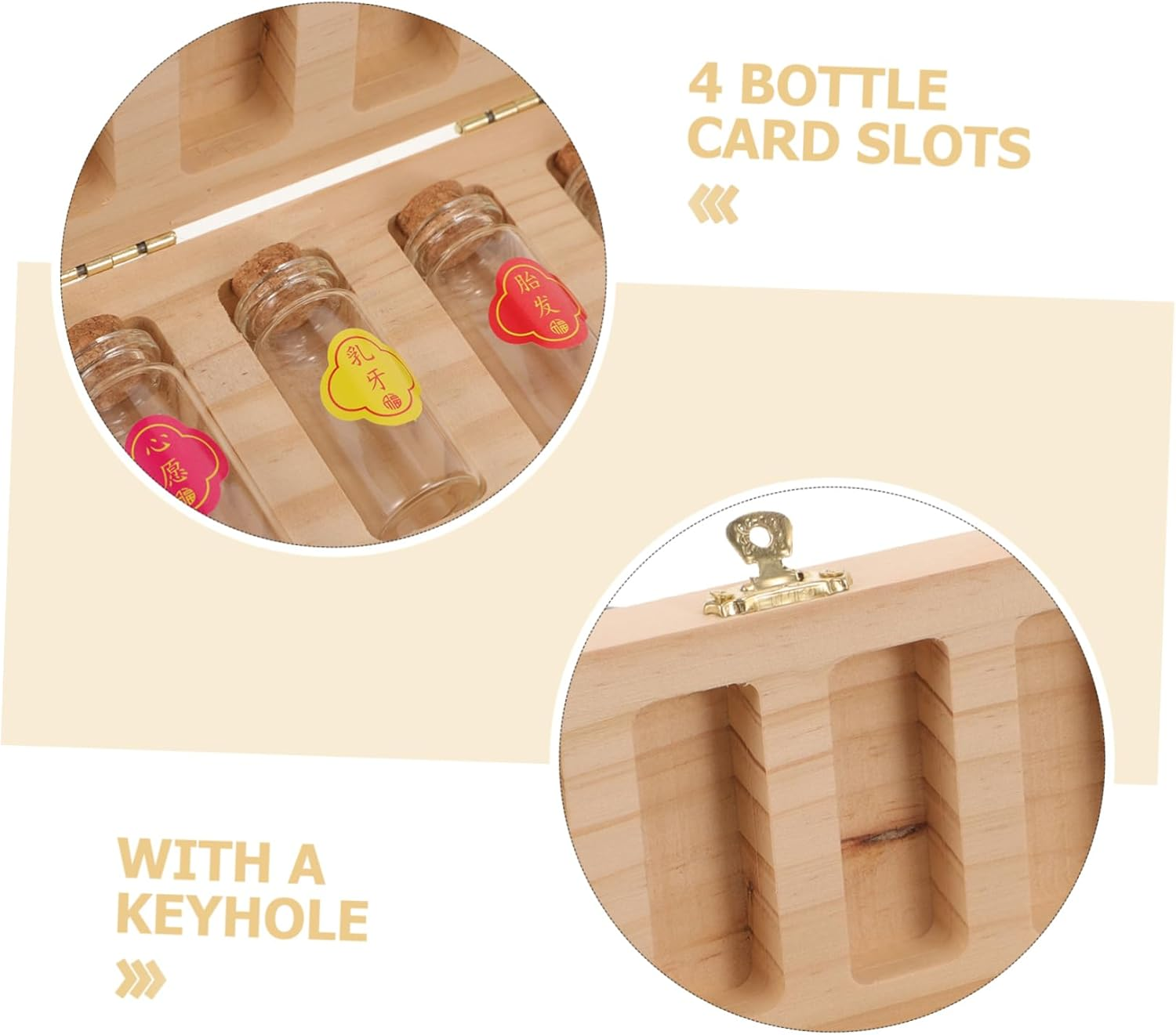 UPKOCH 1 Set Tooth Keepsake Box for DIY Storage Organizer for Teeth Hair Cord Independent Compartments Memory Boys image number 1