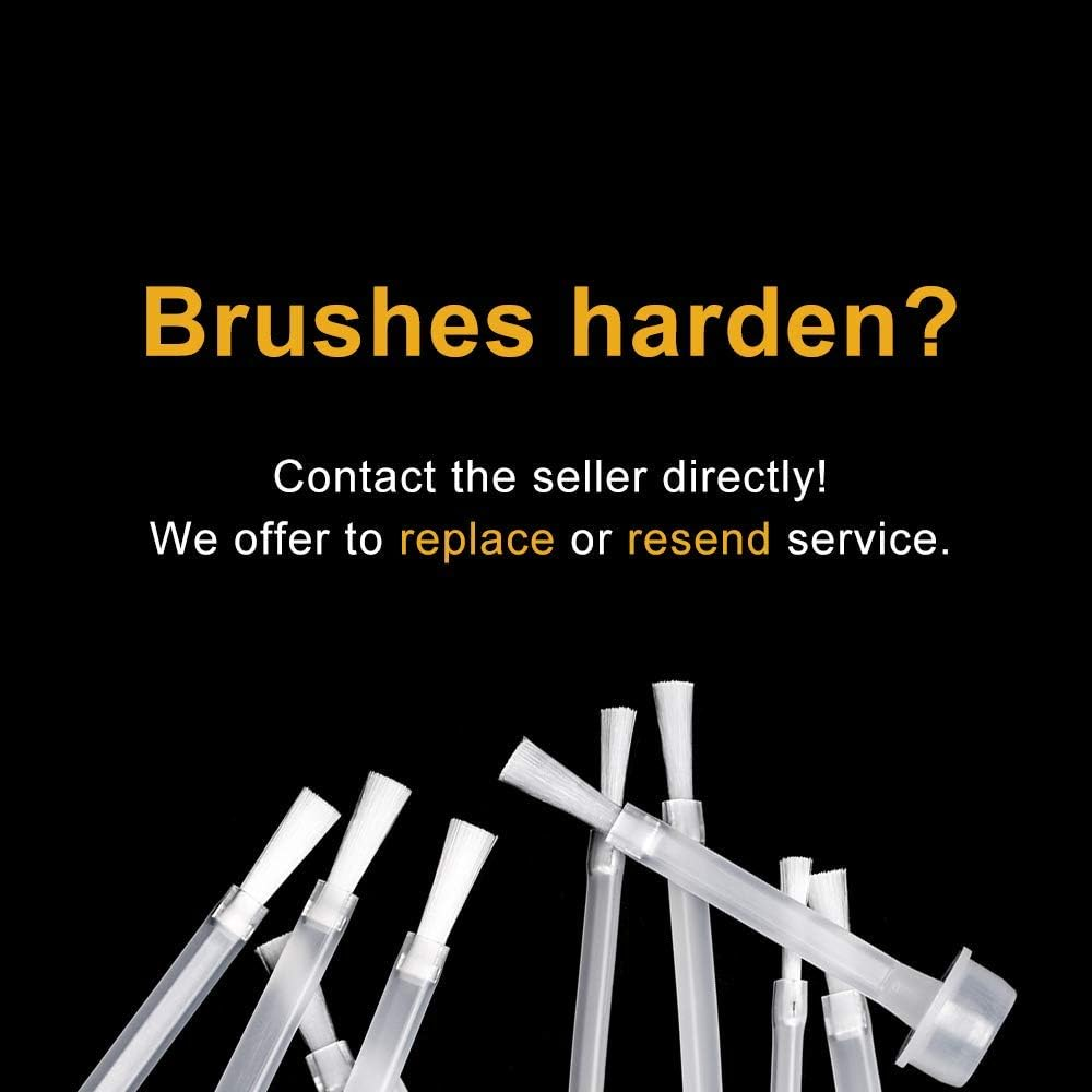 AZUREBEAUTY Dip Powder Liquid Brush 10Pcs/Set - Nylon/Synthetic Fibers - Perfect for AZUREBEAUTY Dip Powder Kit - Plastic Handle image number 2