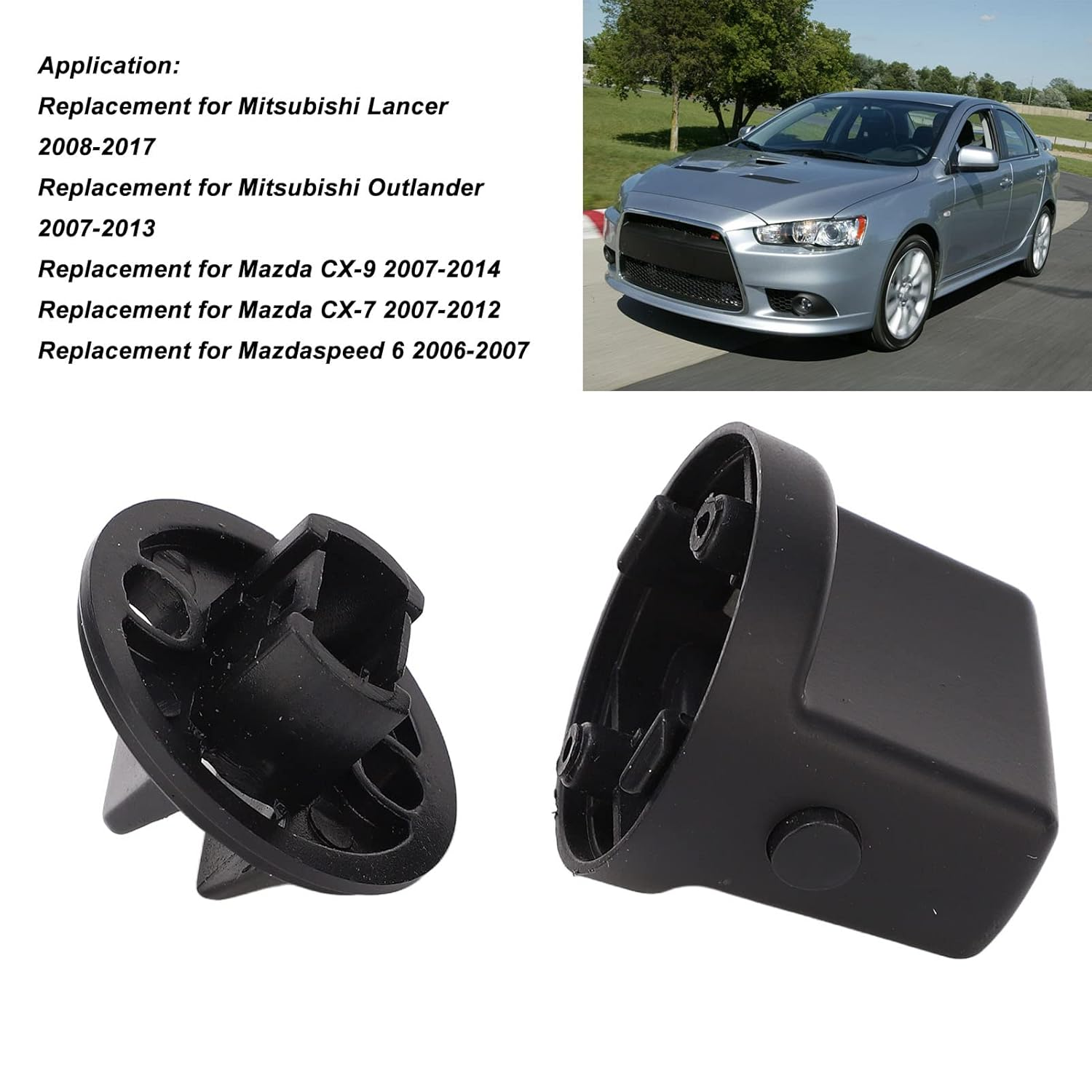 Eulbevoli Outlander Ignition Knob, Ignition Start Switch Knob 4408A167 Comfortable Touch Flexible Replacement for Mitsubishilancer 2008‑2017, Keyless Ignition Switch Cap Replacement