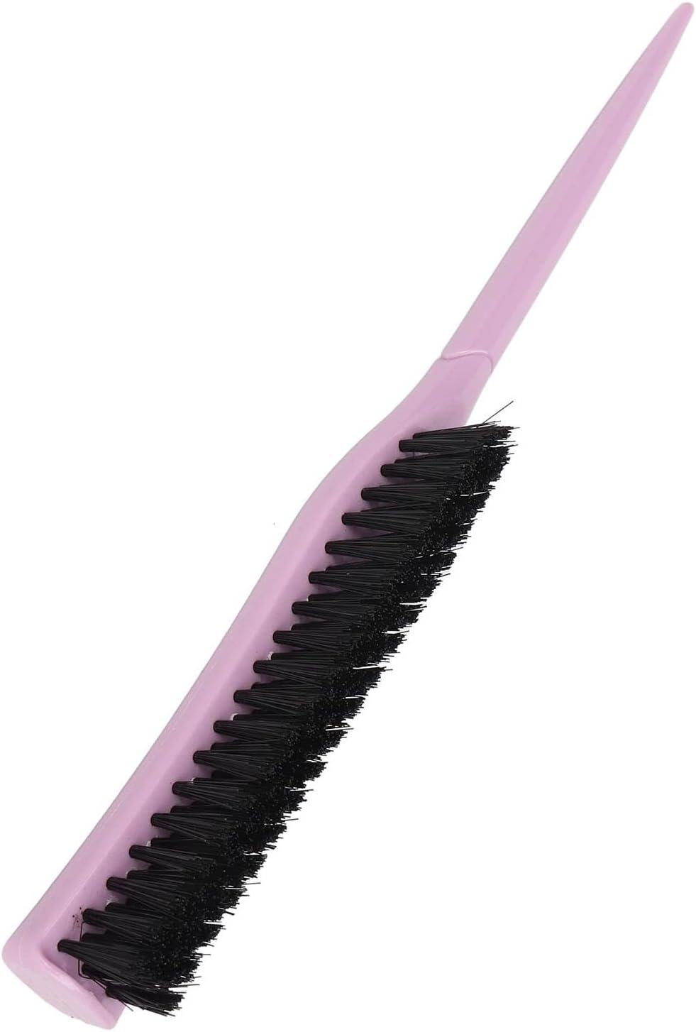 Beard Teasing Brush, Grooming Portable Rat Tail Teasing Hair Brush for Travel (Light Purple) image number 1