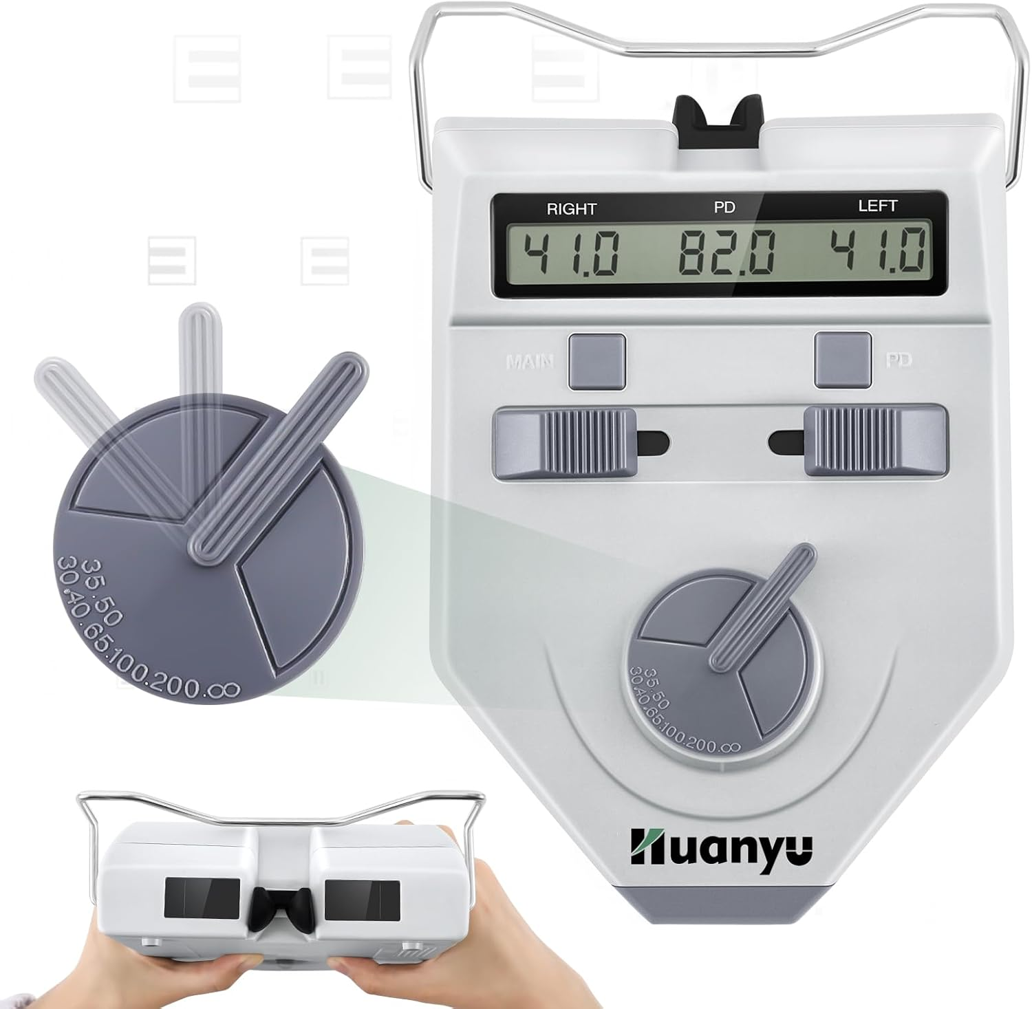 Huanyu Optical Digital Pupilometer 45-82Mm Pupil Meter PD Meter Pupil Distance Meter Optical Instrument CE Approved (LY-9AT)