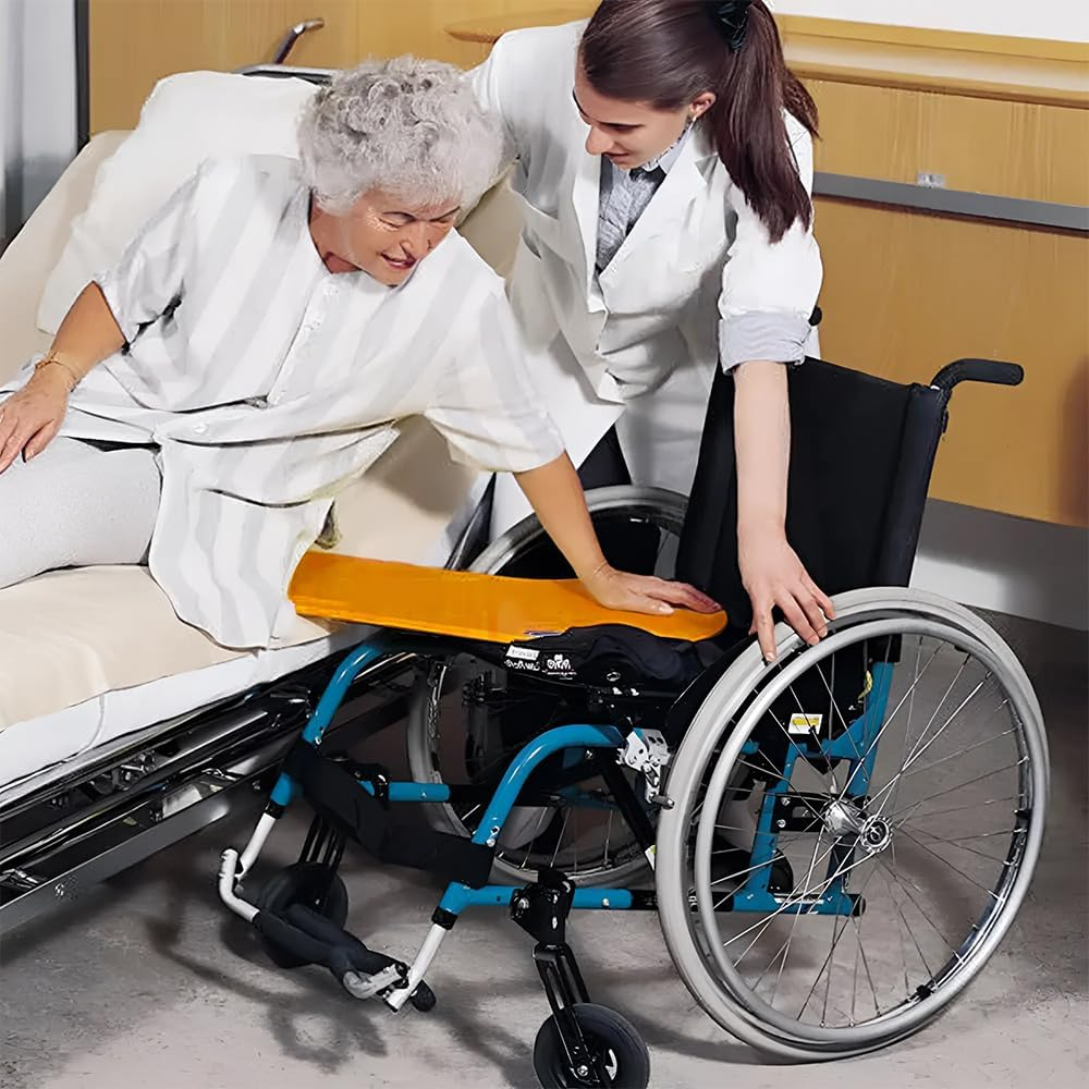 Slide Transfer Board, Curved Patient Seat Transfer Slide Board, Wooden Slide Assist Device for Transferring Patient or Handicap from Wheelchair to Bed, Couch, Toilet, Car image number 5