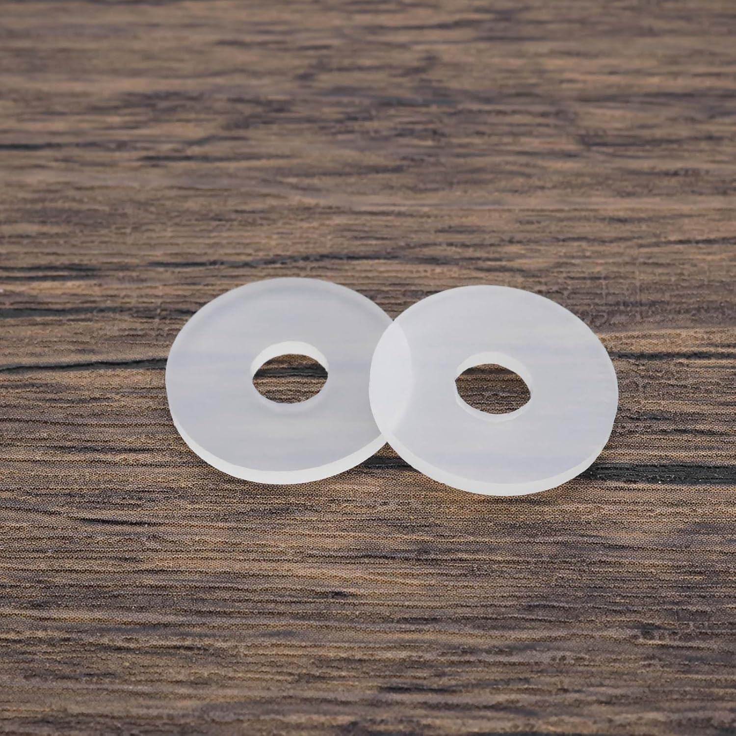 Be in Your Mind 80Pcs Clear Silicone Flat Washer Gasket OD 19Mm ID 6Mm Thickness 1.5Mm Silicone Flat Gasket for Glass Shower Door Handles Towel Bars image number 4