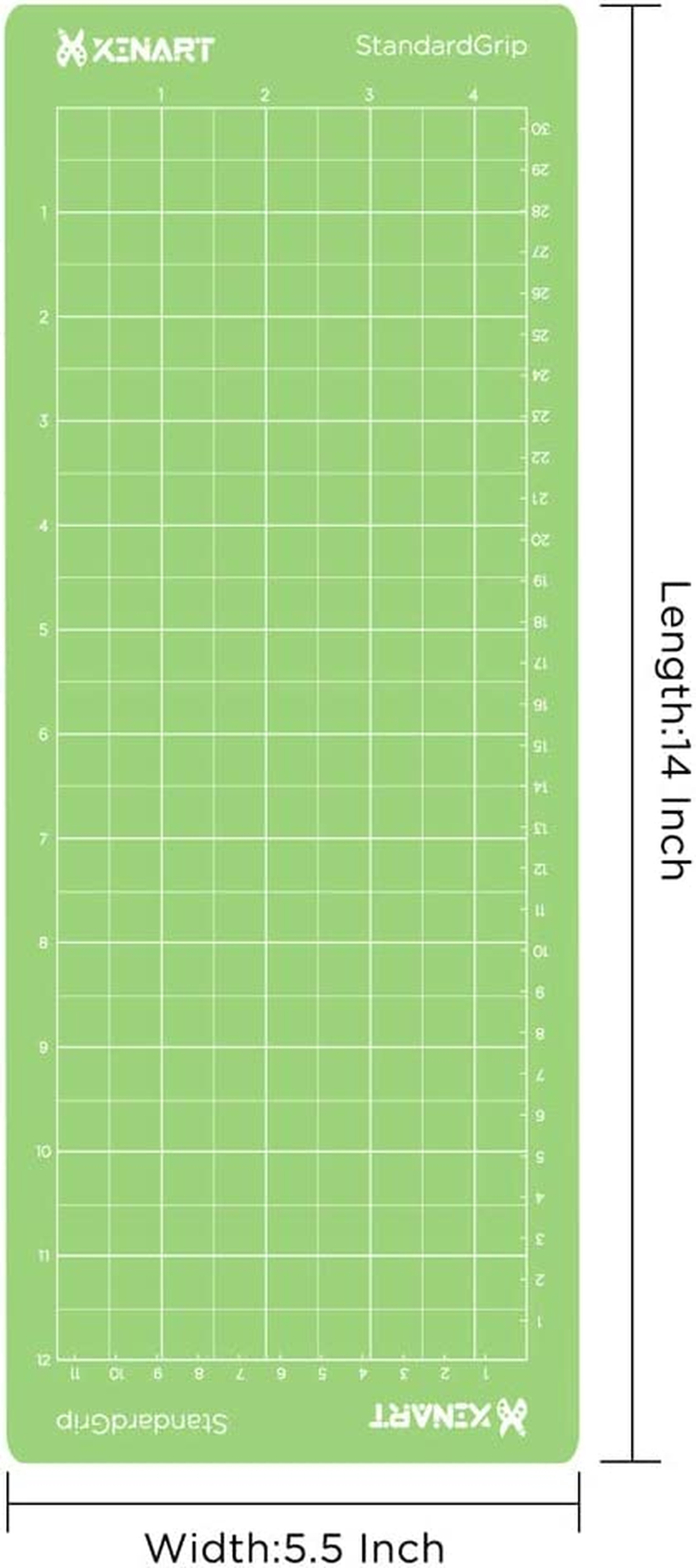 Mini Cutting Mat for Cricut Joy 4.5X12 Inch Standardgrip Joy Mat(2 Pcs), 4.5X12 Inch Cutting Mat(Lightgrip 2 Pcs,Stronggrip 2 Pcs) Adhesive Non-Slip Cutting Mats for Cricut Joy Accessories image number 5