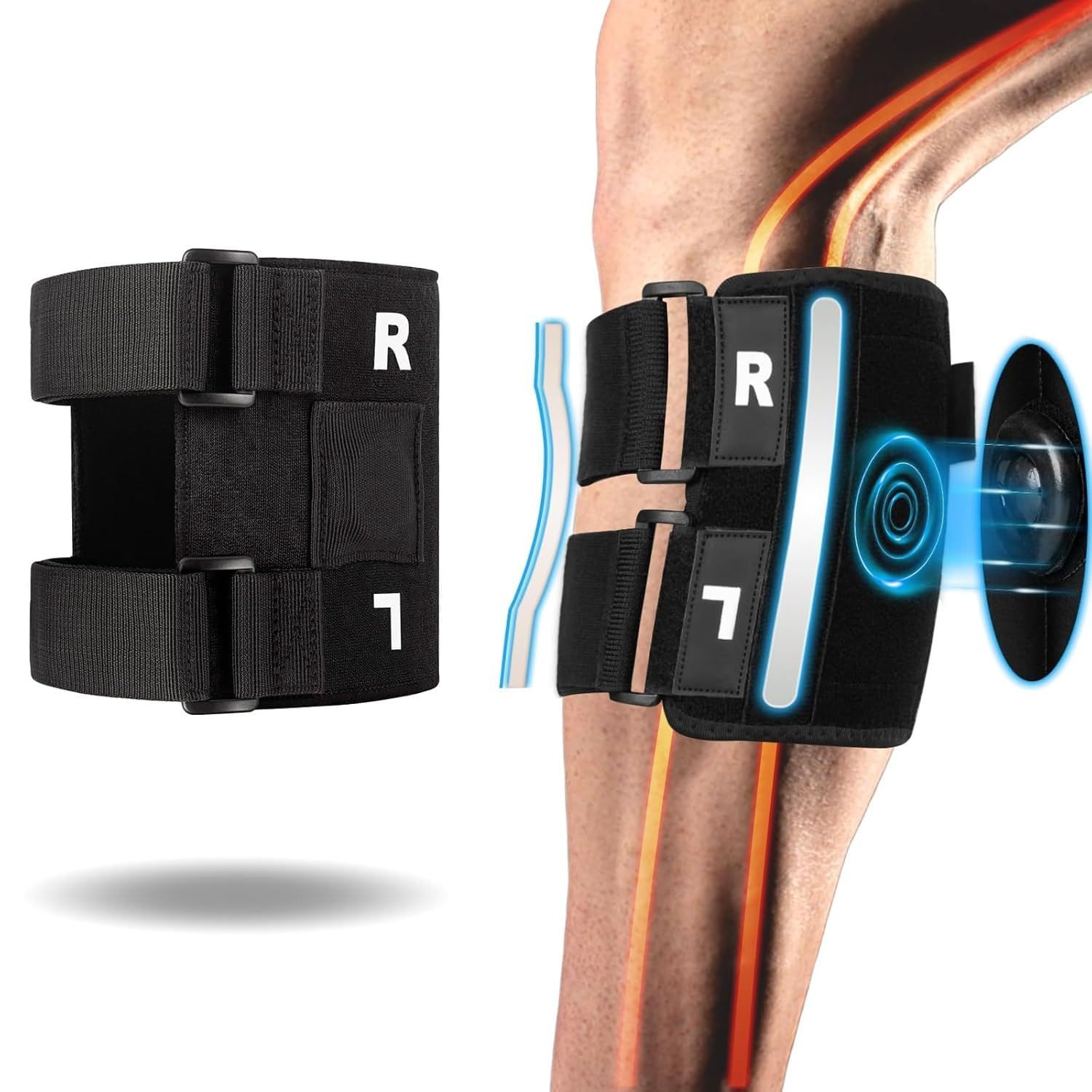 Sciatica Pain Relief Devices, Upgraded Sciatica Pain Relief Brace &ndash; Sciatic Nerve Brace with Dual Pressure Pads Targeted Compression for Maximum Relief - Unisex image number 5