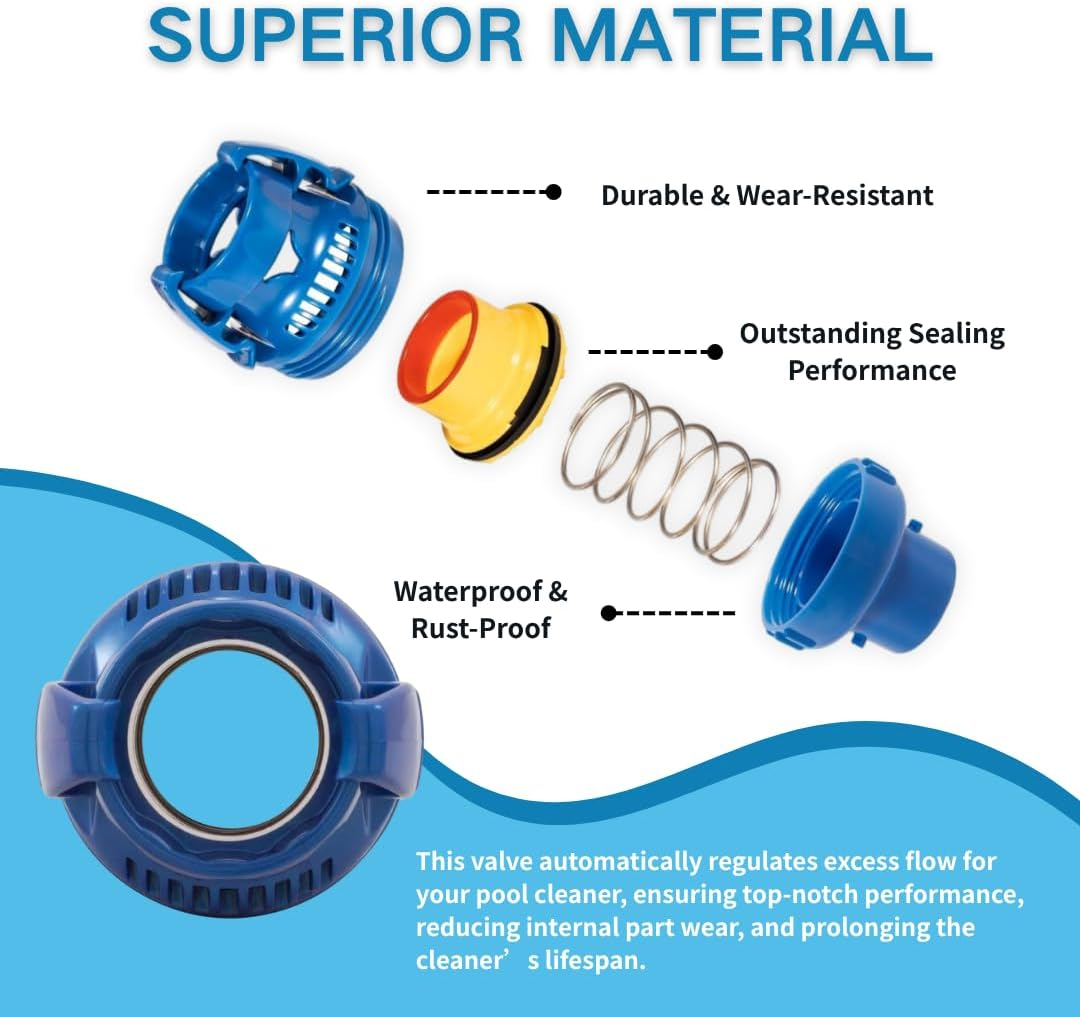 ROHOPE FRV100 Baracuda Swimming Pool Flow Regulator Valve Replacement for Zodiac MX6, MX8 Series - Compatible with In-Ground Pool Cleaners image number 6
