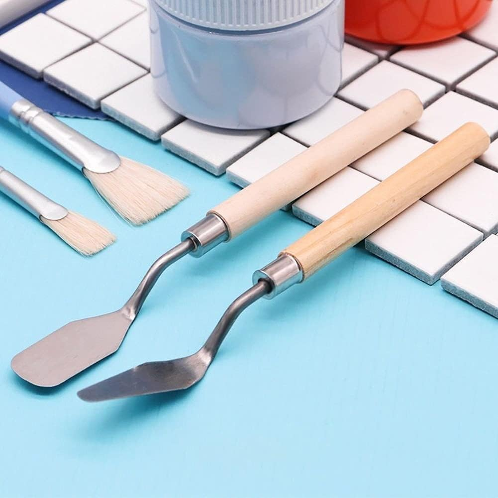 1Pc Professional Painting Spatula Kits Stainless Steel Palette Oil Painting Pen Artist Students Painting Tools Art Supplies Durable and Deft image number 3