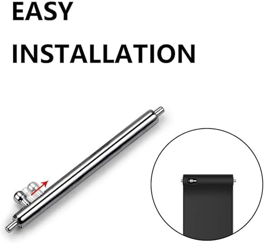 2 Pack 22Mm Silicone Watch Band for Garmin Venu 2/Forerunner 255/Active - Also Fits All 22Mm Flat-End Watches - Quick Release Sport Strap Replacement (Black/Navy Blue) image number 1