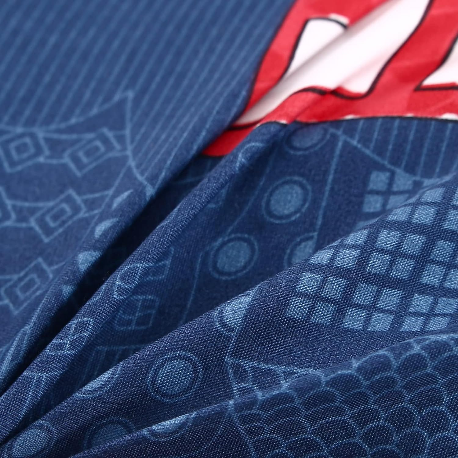 MAG 3Pcs Cartoon Car Bedding Comforter Set, Blue Cute Twin Comforter Set for Toddlers,Kids,Boys Teens and Girls,Super Soft Microfiber,Twin Size image number 6