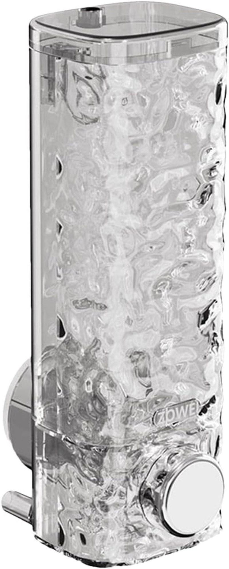 Shower Soap Dispenser - Suction Cup Soap Dispenser | 450Ml Pressed Soap Dispenser | Transparent Shower Dispenser | 450ML Push-Type Shampoo Bottle | Shampoo Dispenser for Shampoo, Conditioner, Soap