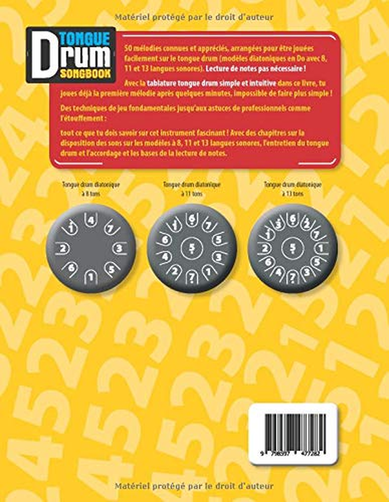 Tongue Drum Songbook: 50 Chansons Connues Et Populaires