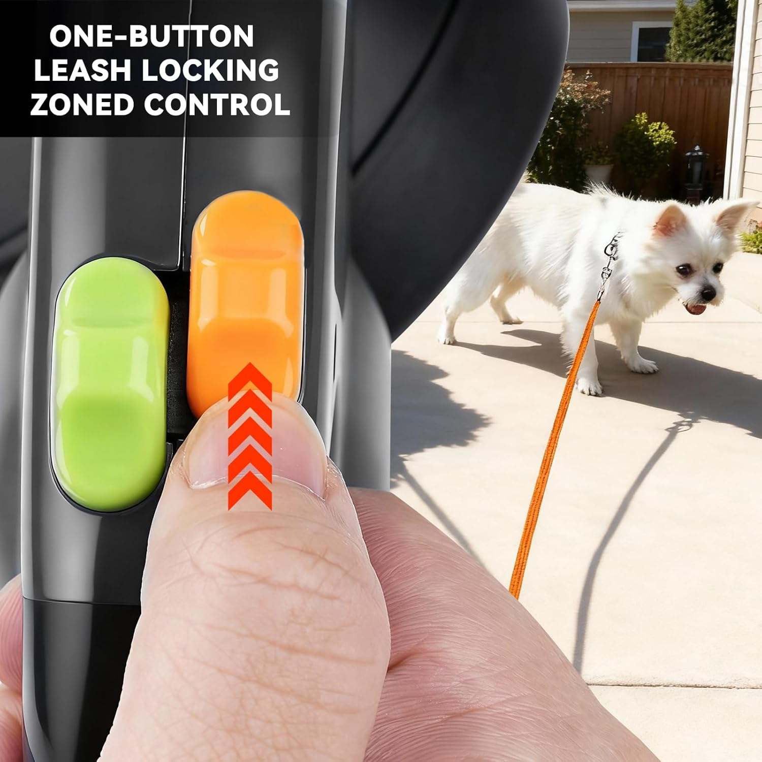 Nimomo Dog Lead Retractable Double Dog Lead Pet Leash 1 Tow Rope 2 Double with Torch and Pocket Dispenser image number 3