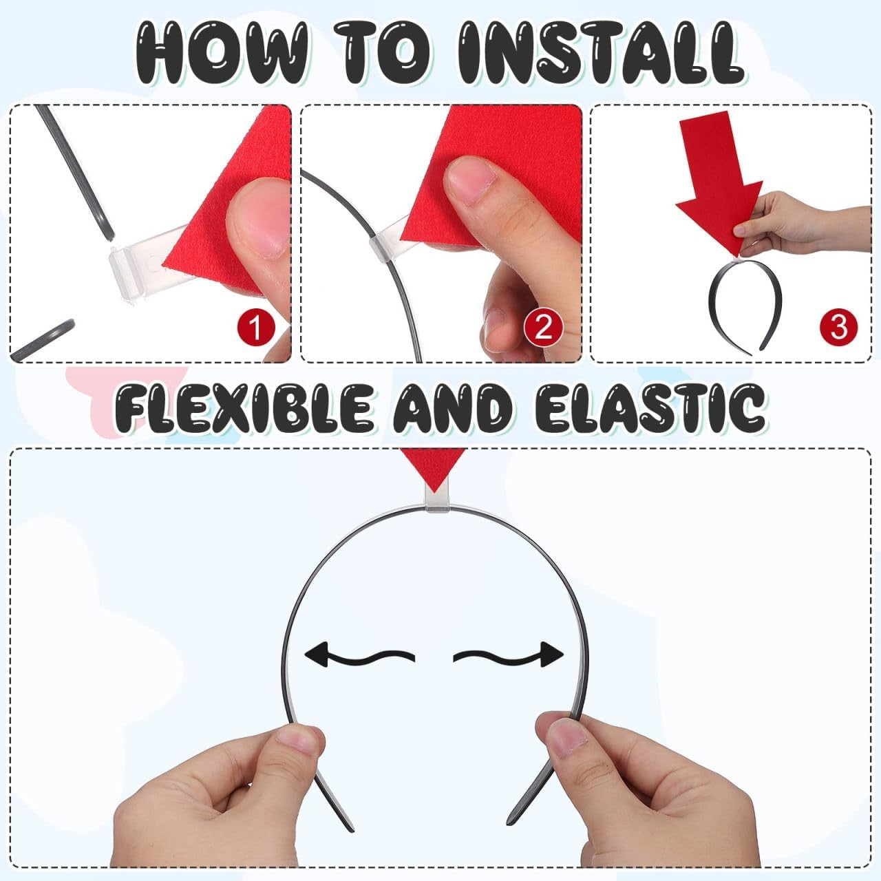 Halloween Headbands for Women Funny Arrow Headband Creative Arrow down Head Bopper Birthday Festival Headdres Novelty Hair Accessories 2Pcs