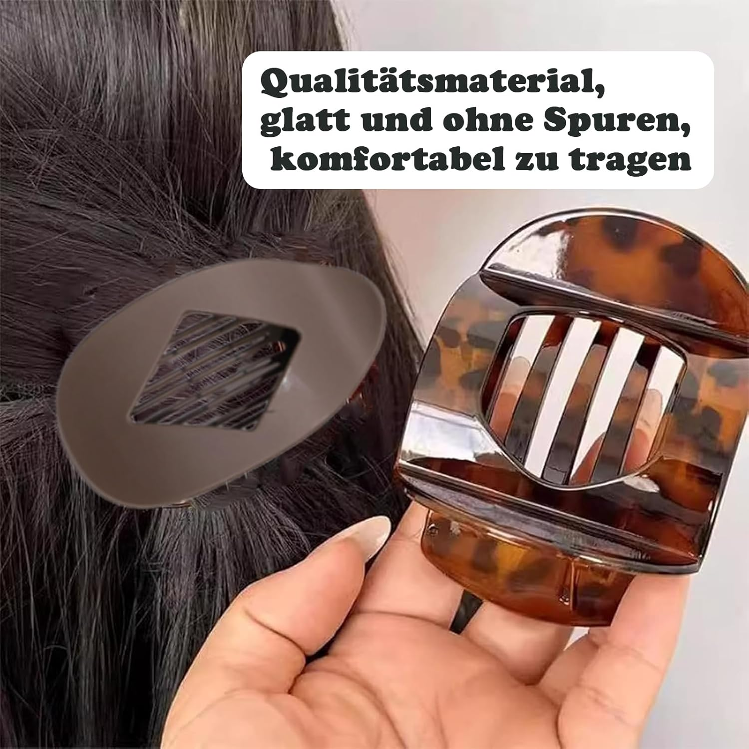 Pack of 6 Flat Hair Clips, Flat Hair Clips for Women, Ideal for Daily Wear and Party Hairstyles, Six Colours, Ideal Gift Choice image number 3
