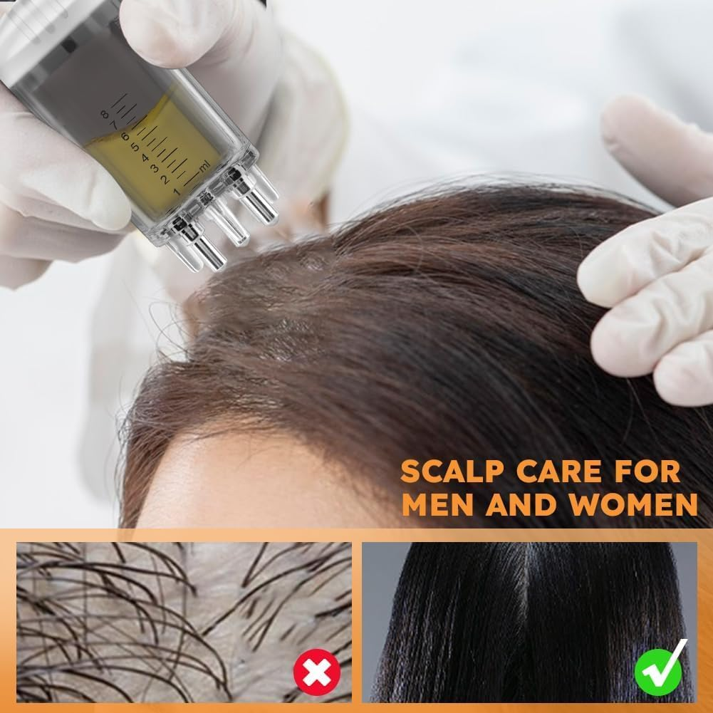 2Pc Hair Scalp Oil Applicator Comb Brush,Hair Scalp Oil Applicator Comb Brush,Scalp Oil Applicator Hair Oiling Applicator Dispenser,Hair Oil Applicator Bottle Scalp Massager,Scalp Oil Applicator Comb image number 4