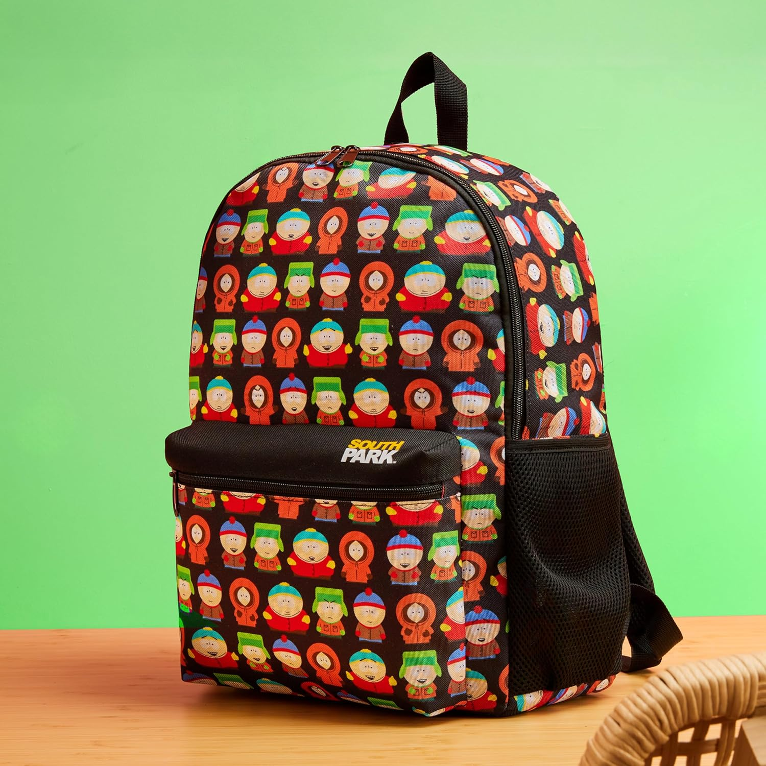 South Park Backpack for Boys Teens Travel Rucksack Gym Mens Work Bag Stan Kenny Eric Daypack for University School Funny Gifts image number 4