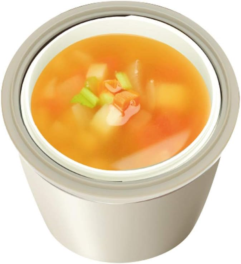 Lantus Cafe Bowl Lunch Insulated Lunch Jar, 16.9 Fl Oz (500 Ml), Ivory HLB-CD500 A3200