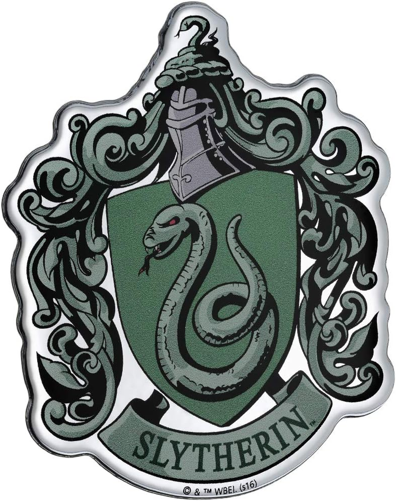 Fan Emblems Slytherin Crest Car Decal Domed/Multicolor/Chrome Finish, Harry Potter Automotive Emblem Sticker Easily Applies to Cars, Trucks, Motorcycles, Laptops, Cellphones, Windows, Almost Anything image number 4