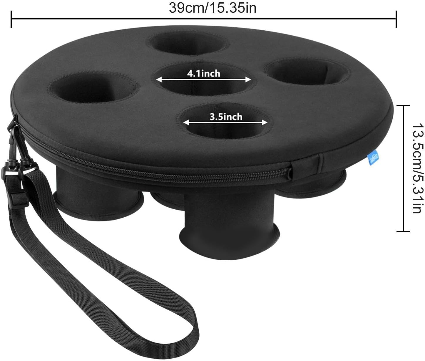 Floating Coasters - Floating Drink Holder, Drink Pool Table Float | Floating Coaster Beverage Swimming Pool Table Float, Large Capacity Drink Float Hot Tub Fun Inflatable Floating Drink Holder For image number 6