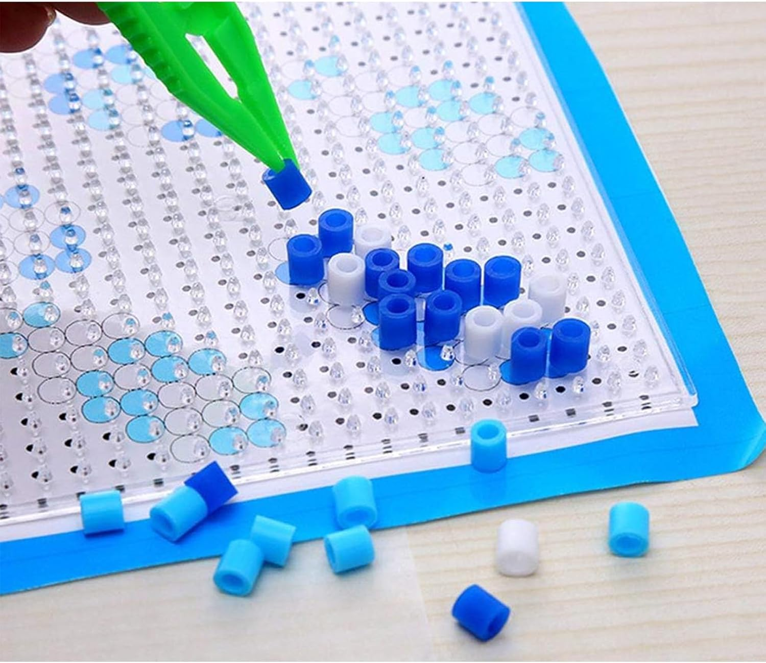 UKKQES 30PCS Plastic Tweezers 5 Assorted Colors Craft Forceps Tools for Handmade DIY Creative Beading Projects Jewelry Making Kids Adult Home Classroom School image number 5