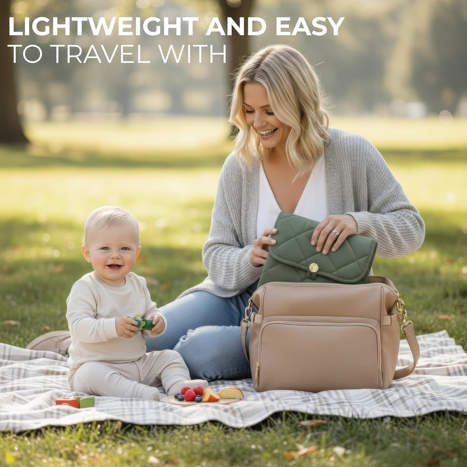 Portable Diaper Changing Pad - Soft and Easy to Clean Diaper Changing Mat for Babies - the Perfect Lightweight and Foldable Pad for Traveling image number 4