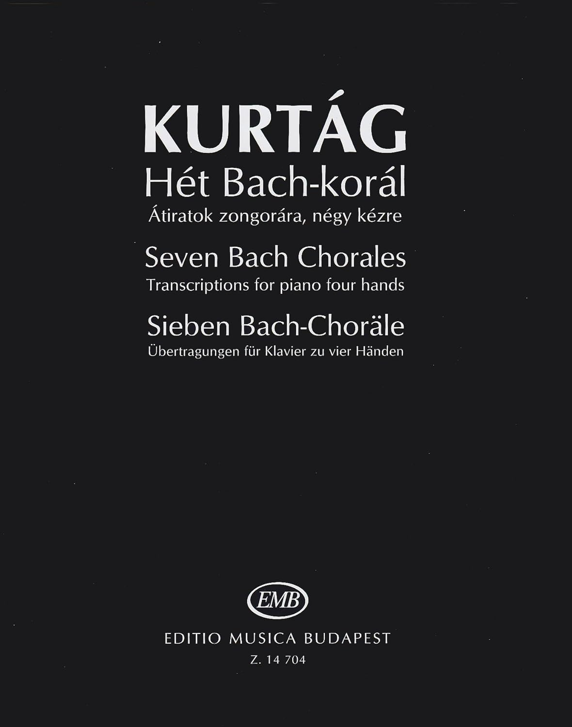 Seven Bach Chorales (Piano Duet)